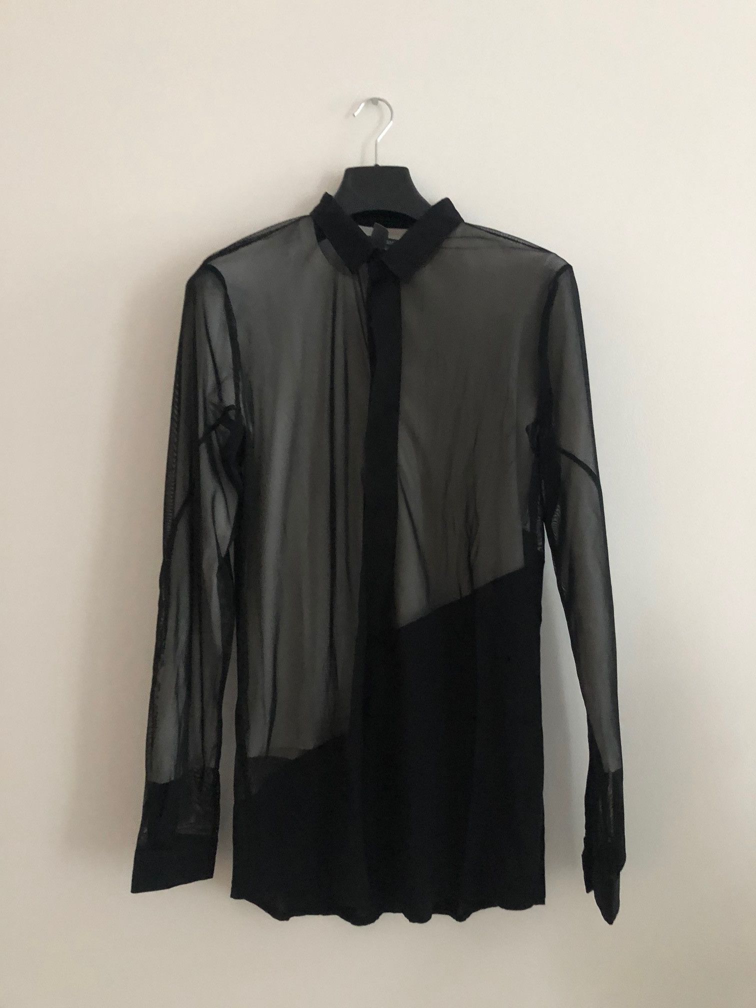 Army Of Me Army of Me Half Mesh Organza Shirt Black S 46 Size US S / EU 44-46 / 1 - 1 Thumbnail
