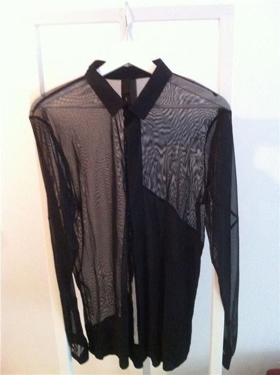 Army Of Me Army of Me Half Mesh Organza Shirt Black S 46 Size US S / EU 44-46 / 1 - 4 Thumbnail