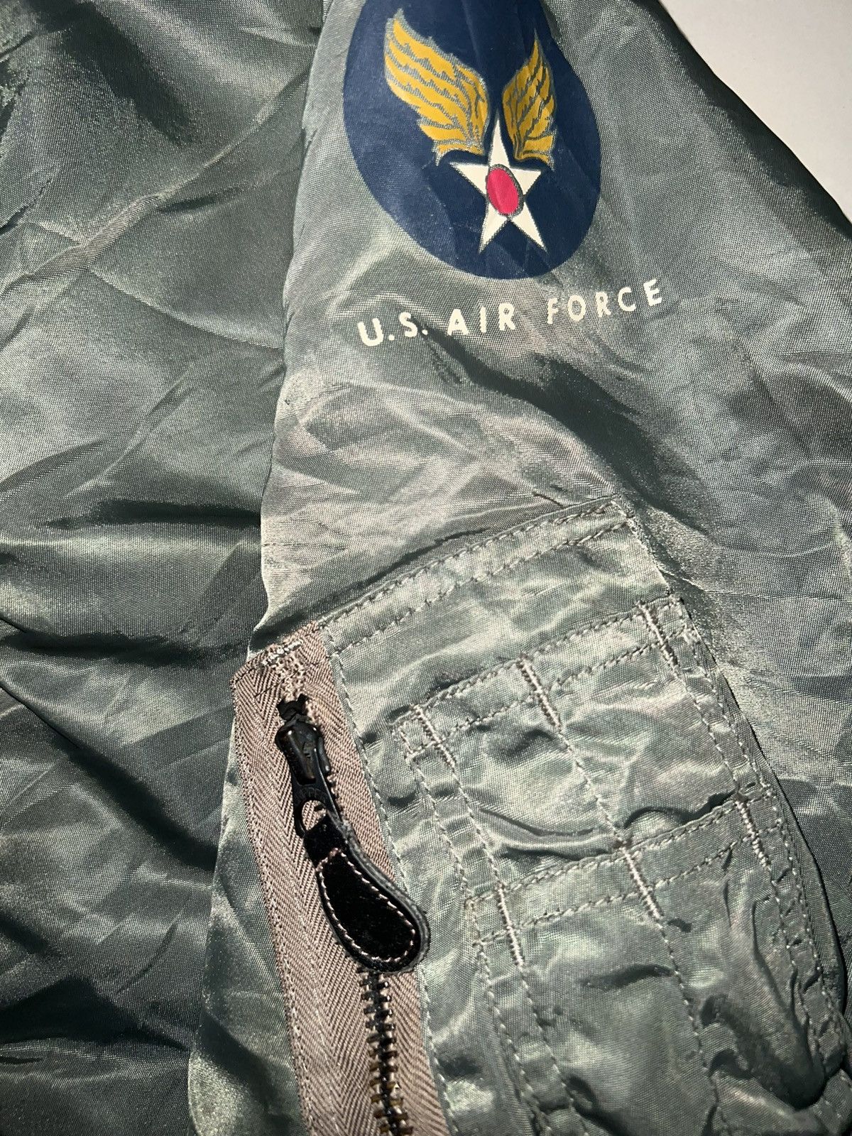 Alpha Industries VERY RARE VINTAGE JACKET FLIGHT BOMBER MA 1 HEAVY WEIGHT Size US S / EU 44-46 / 1 - 6 Thumbnail