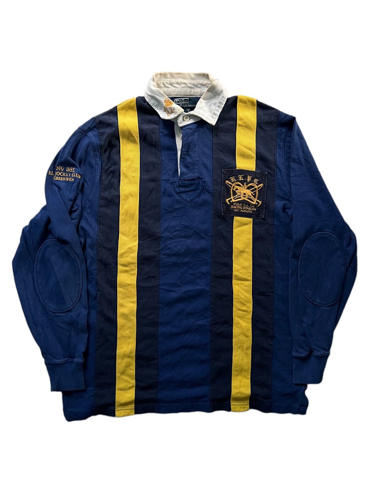 Polo Ralph Lauren VERY RARE VINTAGE SHIRT POLO RALPH LAUREN RUGBY GREENWICH Size US M / EU 48-50 / 2 - 2 Thumbnail