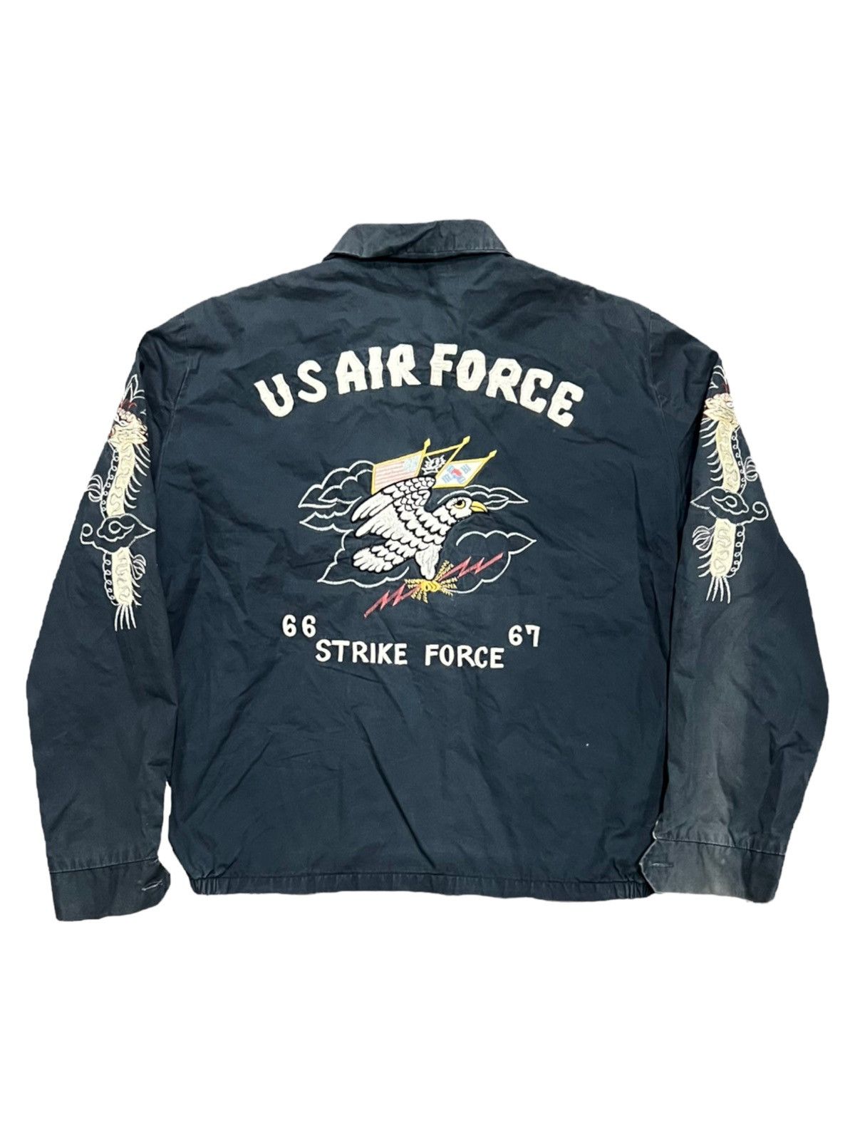 VERY RARE VINTAGE JACKET SOUVENIR SUKAJAN USAF US AIR FORCE