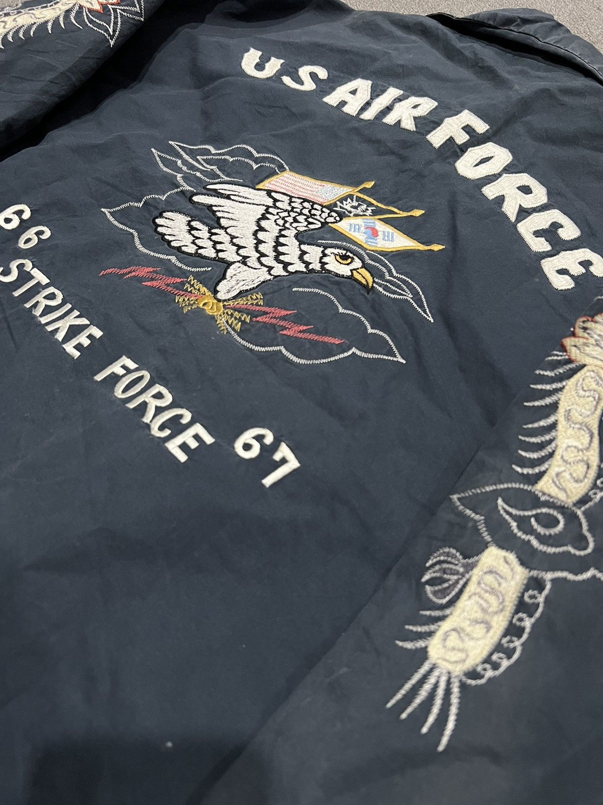 Sugar Cane VERY RARE VINTAGE JACKET SOUVENIR SUKAJAN USAF US AIR FORCE Size US M / EU 48-50 / 2 - 4 Thumbnail