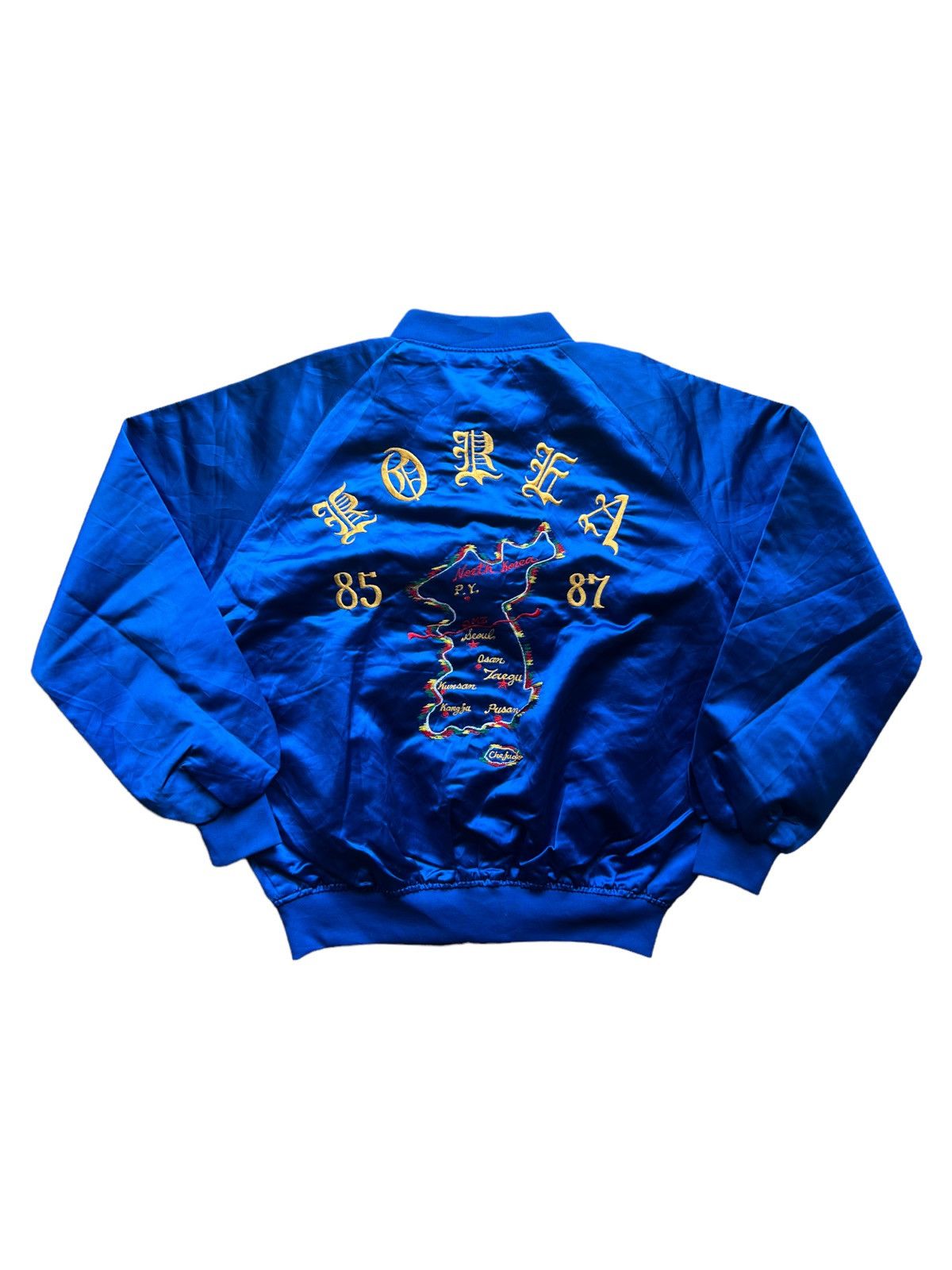 VERY RARE VINTAGE JACKET SOUVENIR SUKAJAN DMZ MAP KOREA