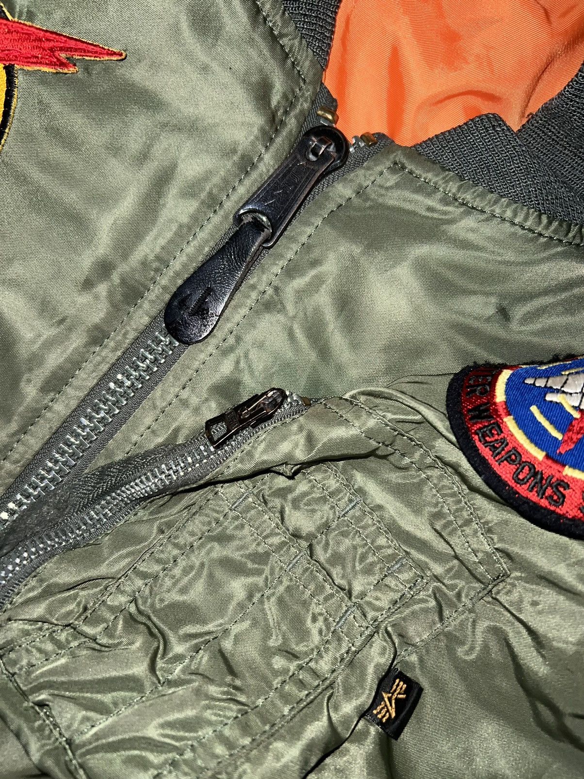 Alpha Industries VERY RARE VINTAGE JACKET FLIGHT BOMBER MA 1 TOP GUN Size US M / EU 48-50 / 2 - 6 Thumbnail
