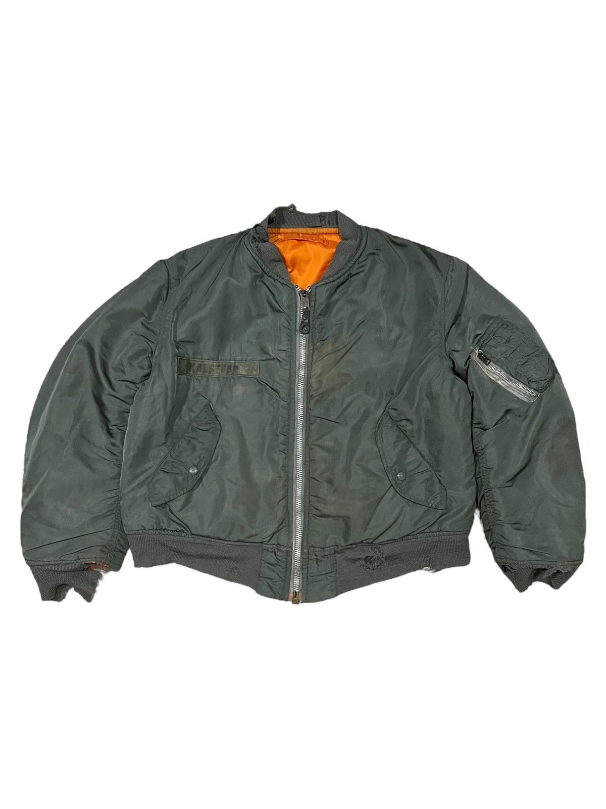 Alpha Industries VERY RARE VINTAGE JACKET FLIGHT BOMBER MA 1 ALPHA INDUSTRIES Size US L / EU 52-54 / 3 - 1 Thumbnail