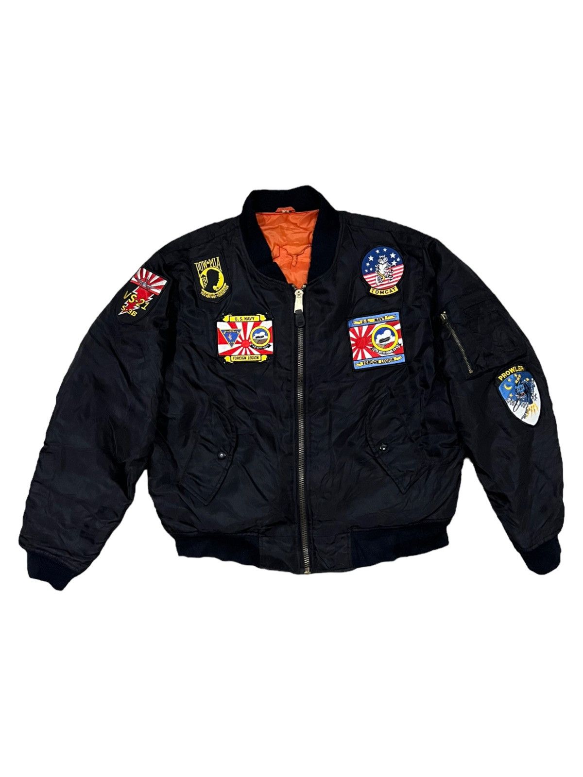 Alpha Industries VERY RARE VINTAGE JACKET FLIGHT BOMBER MA 1 FULL ...