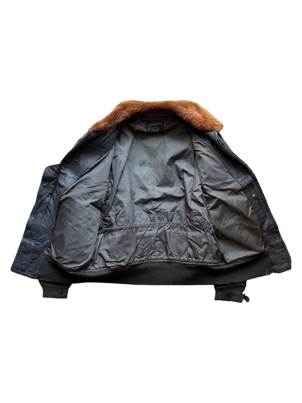 Vintage VERY RARE VINTAGE LEATHER JACKET G1 VIETNAM WAR USN Size US L / EU 52-54 / 3 - 3 Thumbnail