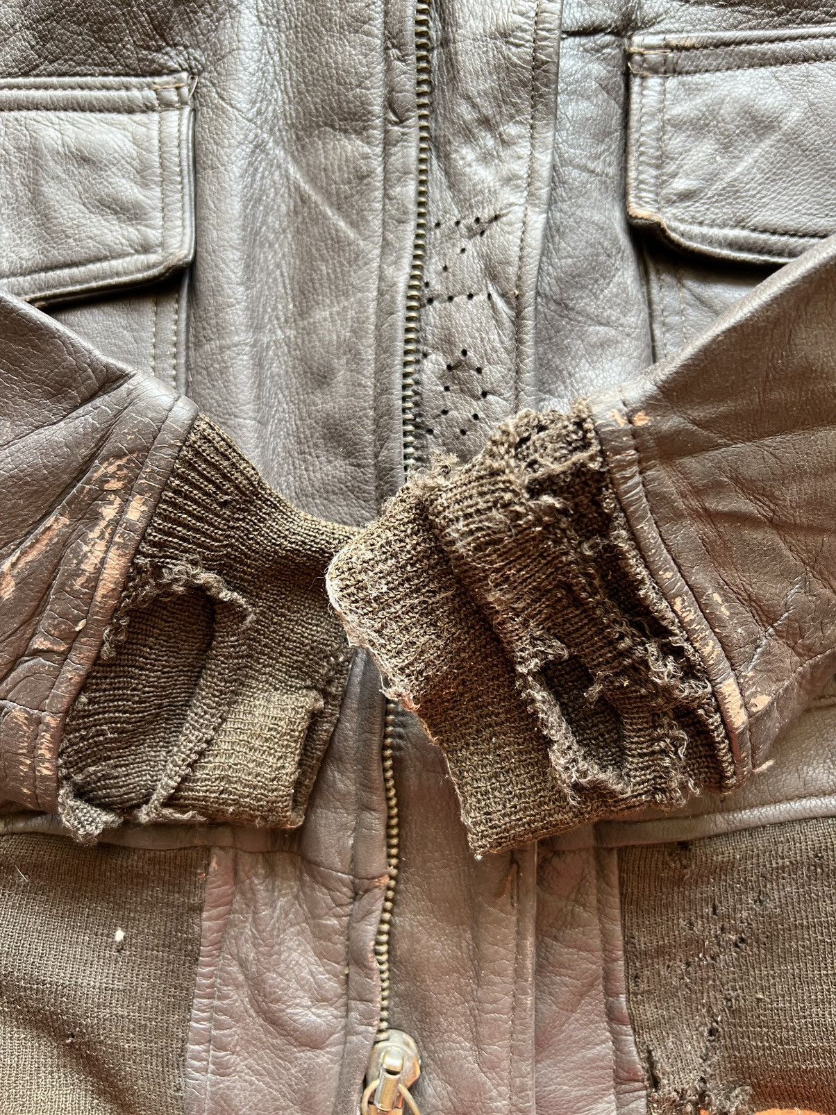 Vintage VERY RARE VINTAGE LEATHER JACKET G1 VIETNAM WAR USN Size US L / EU 52-54 / 3 - 12 Thumbnail