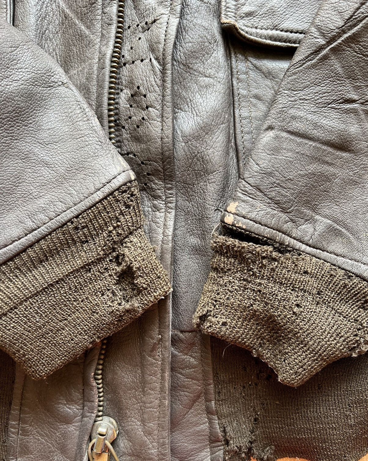 Vintage VERY RARE VINTAGE LEATHER JACKET G1 VIETNAM WAR USN Size US L / EU 52-54 / 3 - 11 Thumbnail