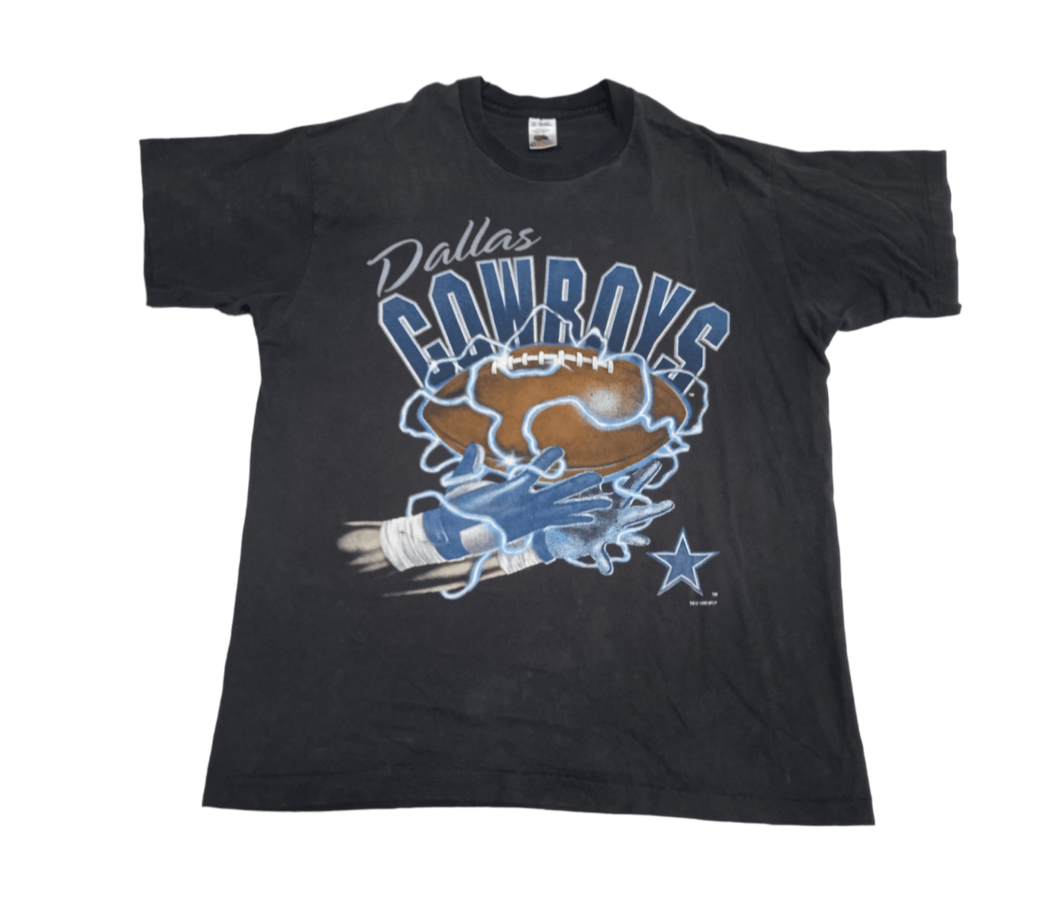 NFL Vintage 90s Thunder Dallas Cowboys T Shirt Size US XL / EU 56 / 4 - 1 Thumbnail