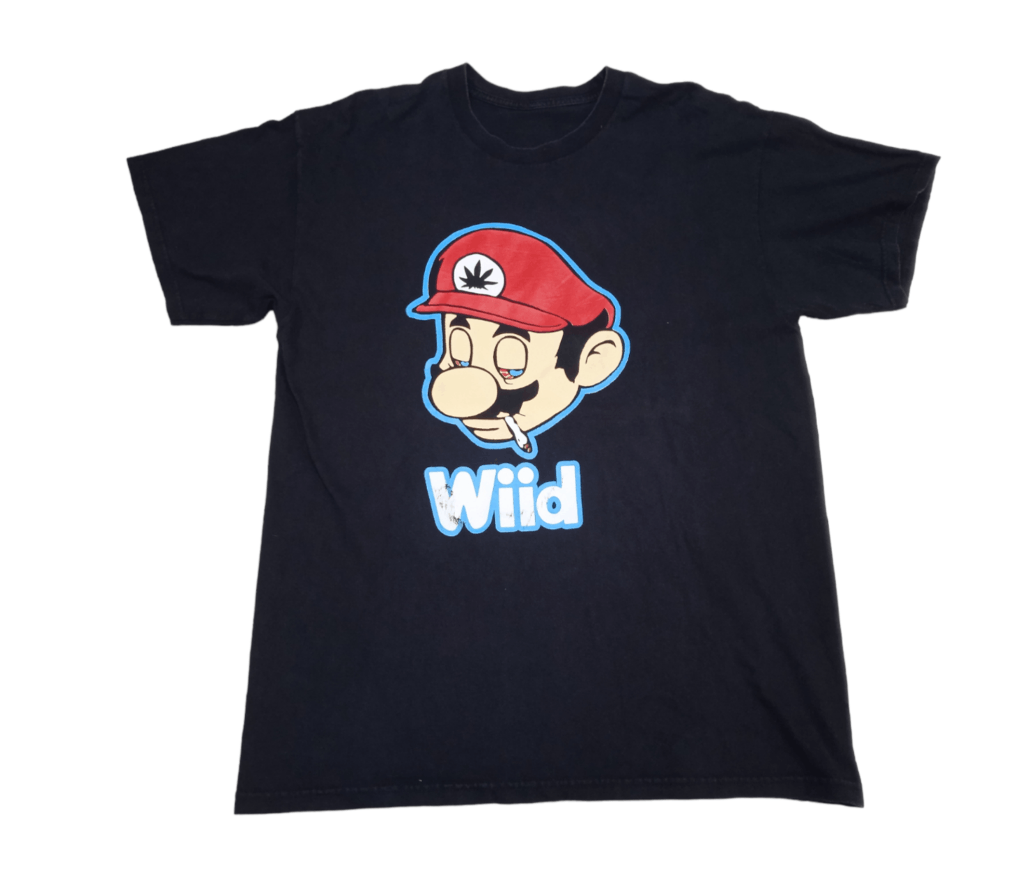 image of Movie x Vintage 2000S Super Mario Wiid T Shirt in Black, Men's (Size XL)