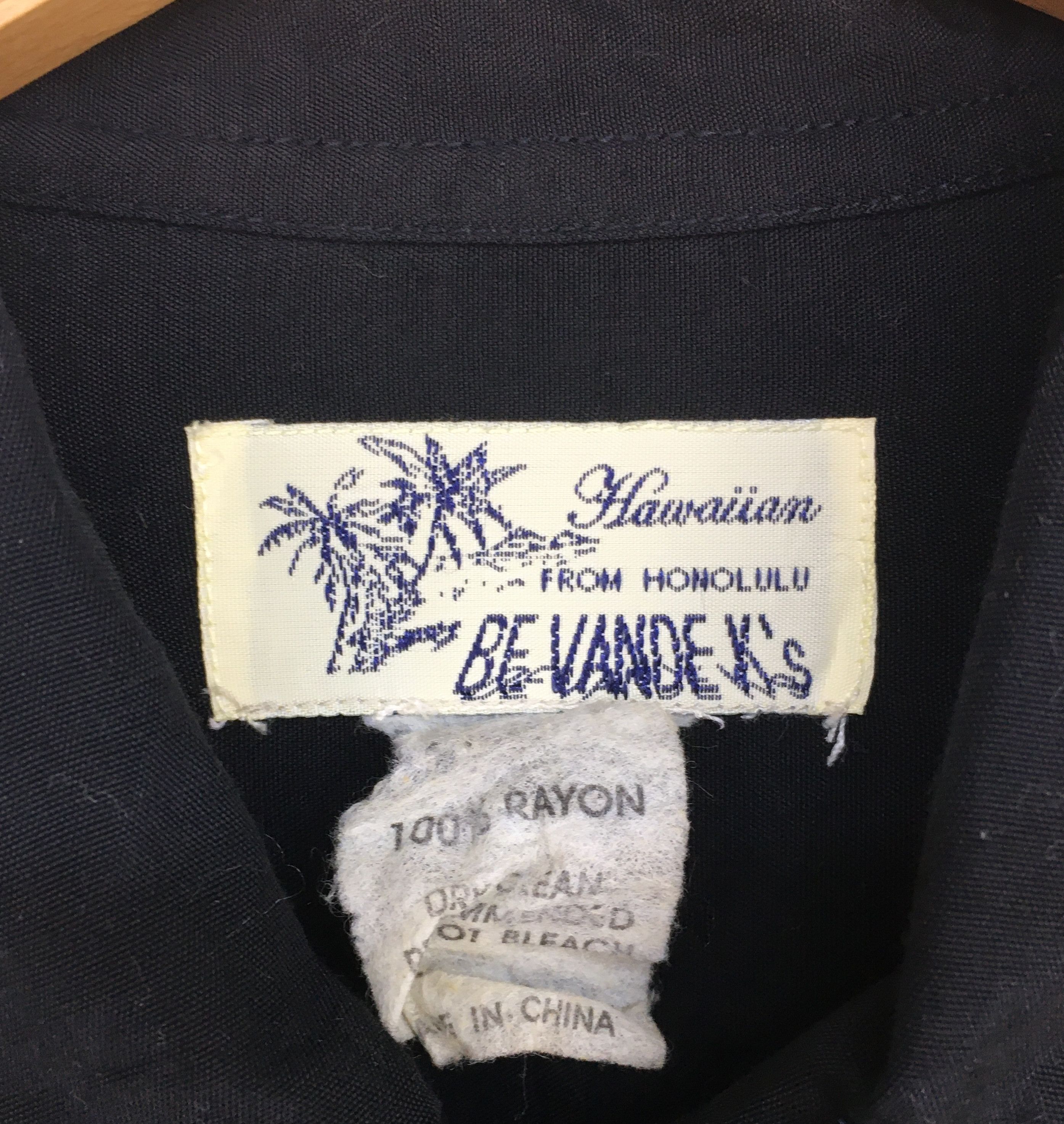 Sun Surf Japanese Hawaiian BE VANDEK Rayon Coconut Trees Shirt Size US L / EU 52-54 / 3 - 8 Thumbnail