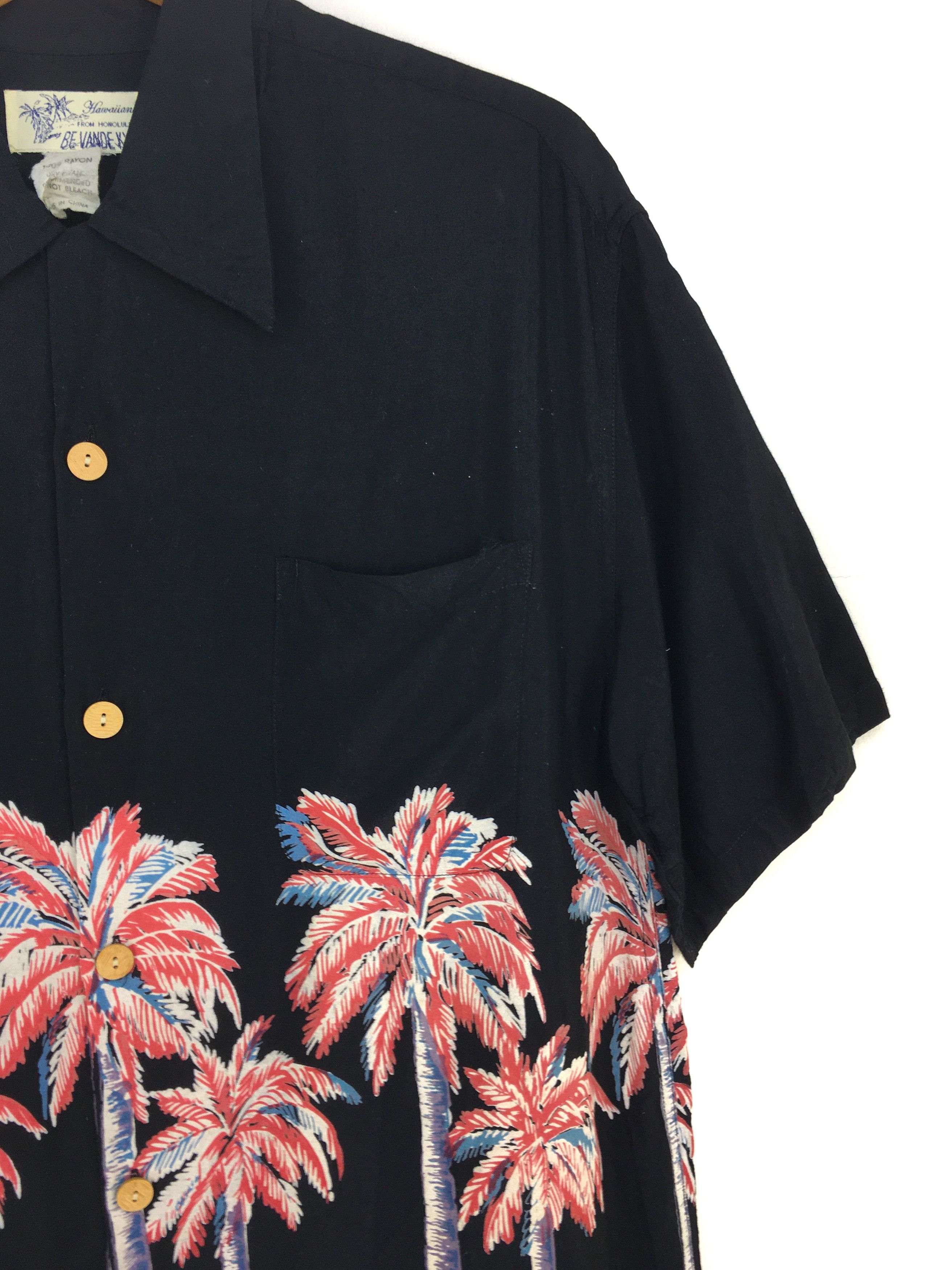 Sun Surf Japanese Hawaiian BE VANDEK Rayon Coconut Trees Shirt Size US L / EU 52-54 / 3 - 3 Thumbnail