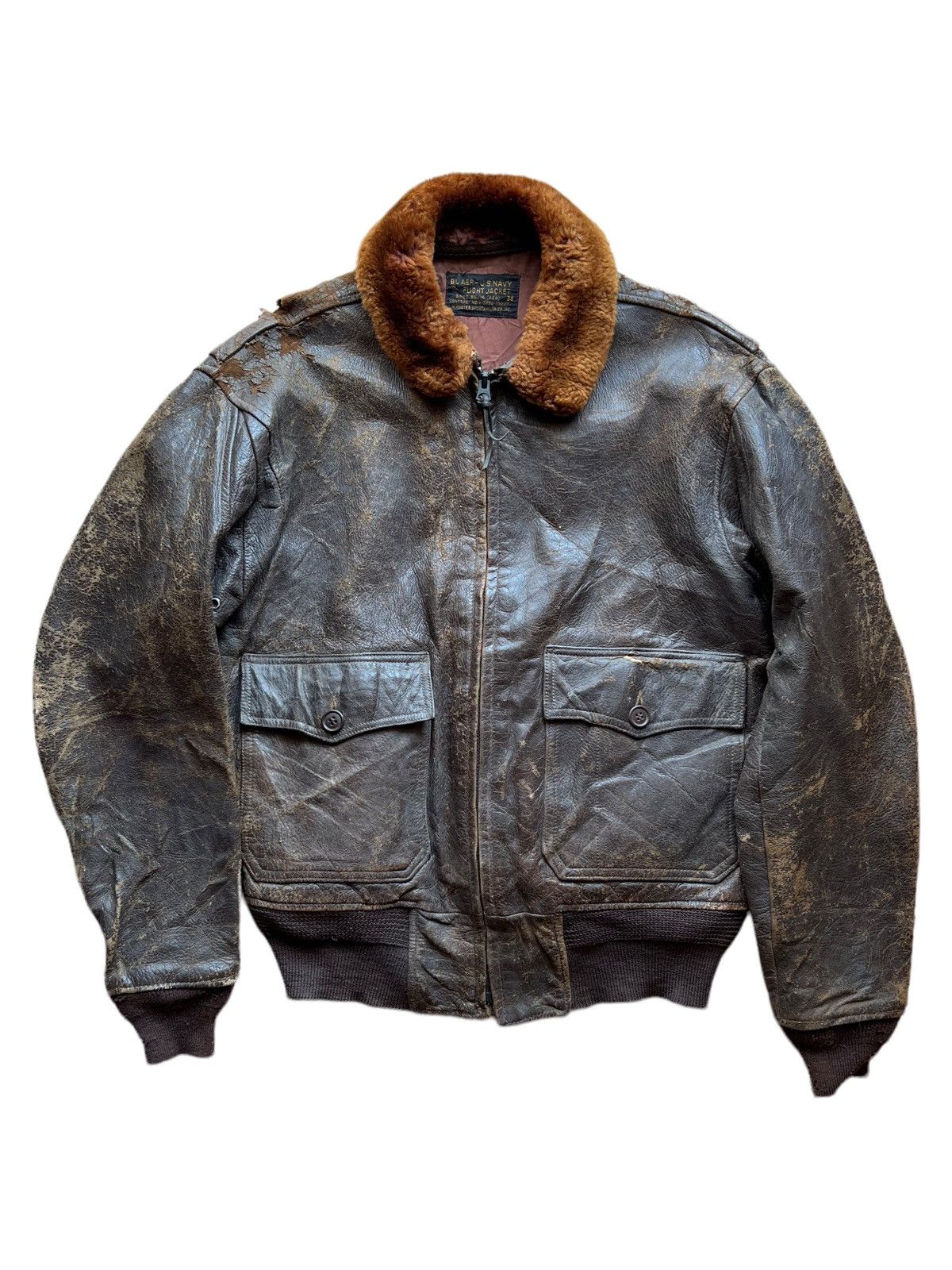 Vintage VERY RARE VINTAGE JACKET LEATHER G1 WWII Size US M / EU 48-50 / 2 - 1 Thumbnail