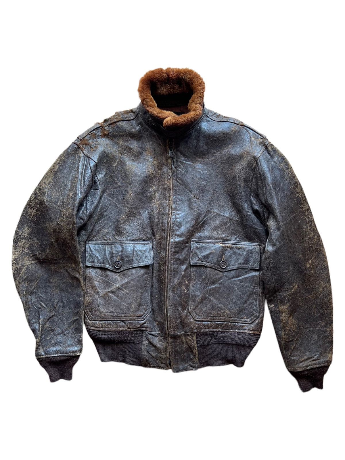 Vintage VERY RARE VINTAGE JACKET LEATHER G1 WWII Size US M / EU 48-50 / 2 - 4 Thumbnail