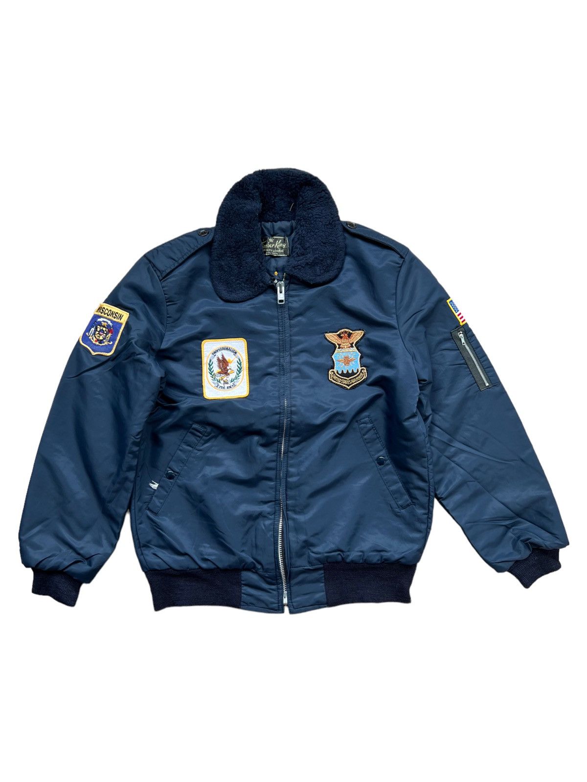Vintage VERY RARE VINTAGE JACKET SOUVENIR SUKAJAN USAF AIR FORCE Size US S / EU 44-46 / 1 - 2 Thumbnail