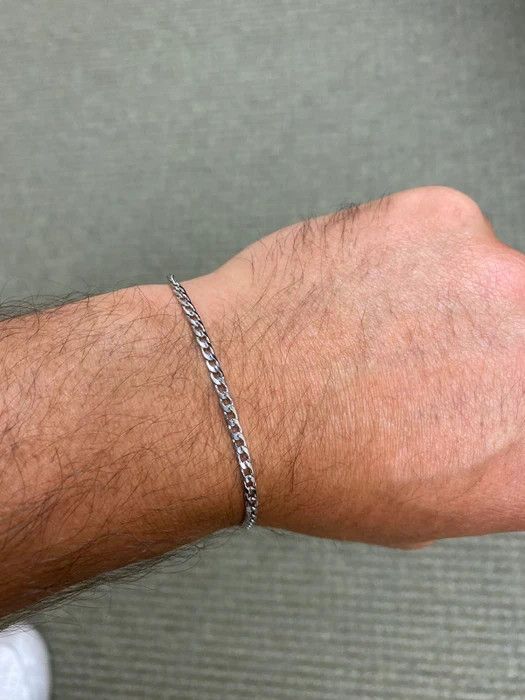 Other Silver Cuban Bracelet (PVD) Size ONE SIZE - 1 Thumbnail