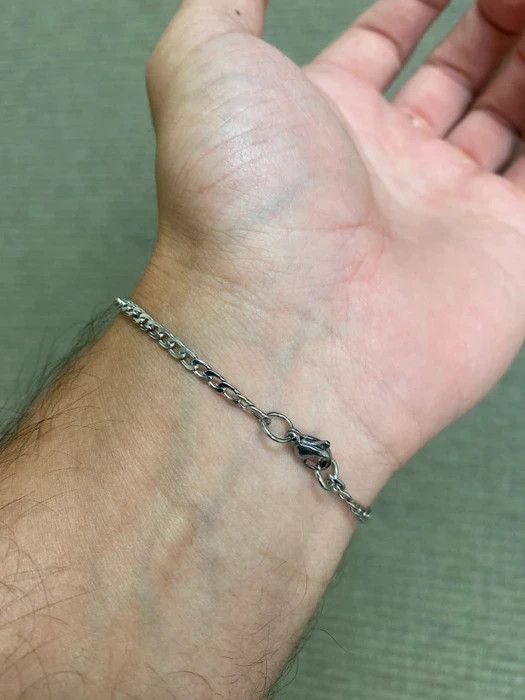 Other Silver Cuban Bracelet (PVD) Size ONE SIZE - 2 Thumbnail