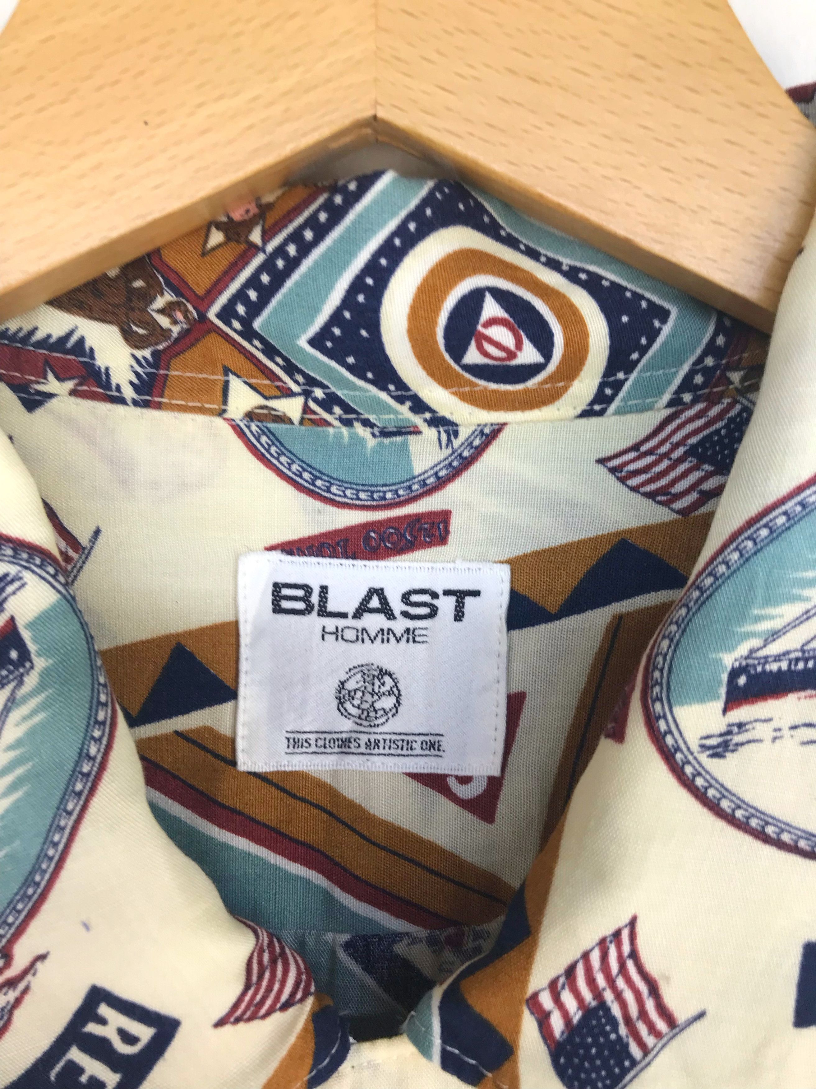 Japanese Brand Japanese Hawaiian Blast Homme America Bandanas Shirt Size US L / EU 52-54 / 3 - 4 Thumbnail