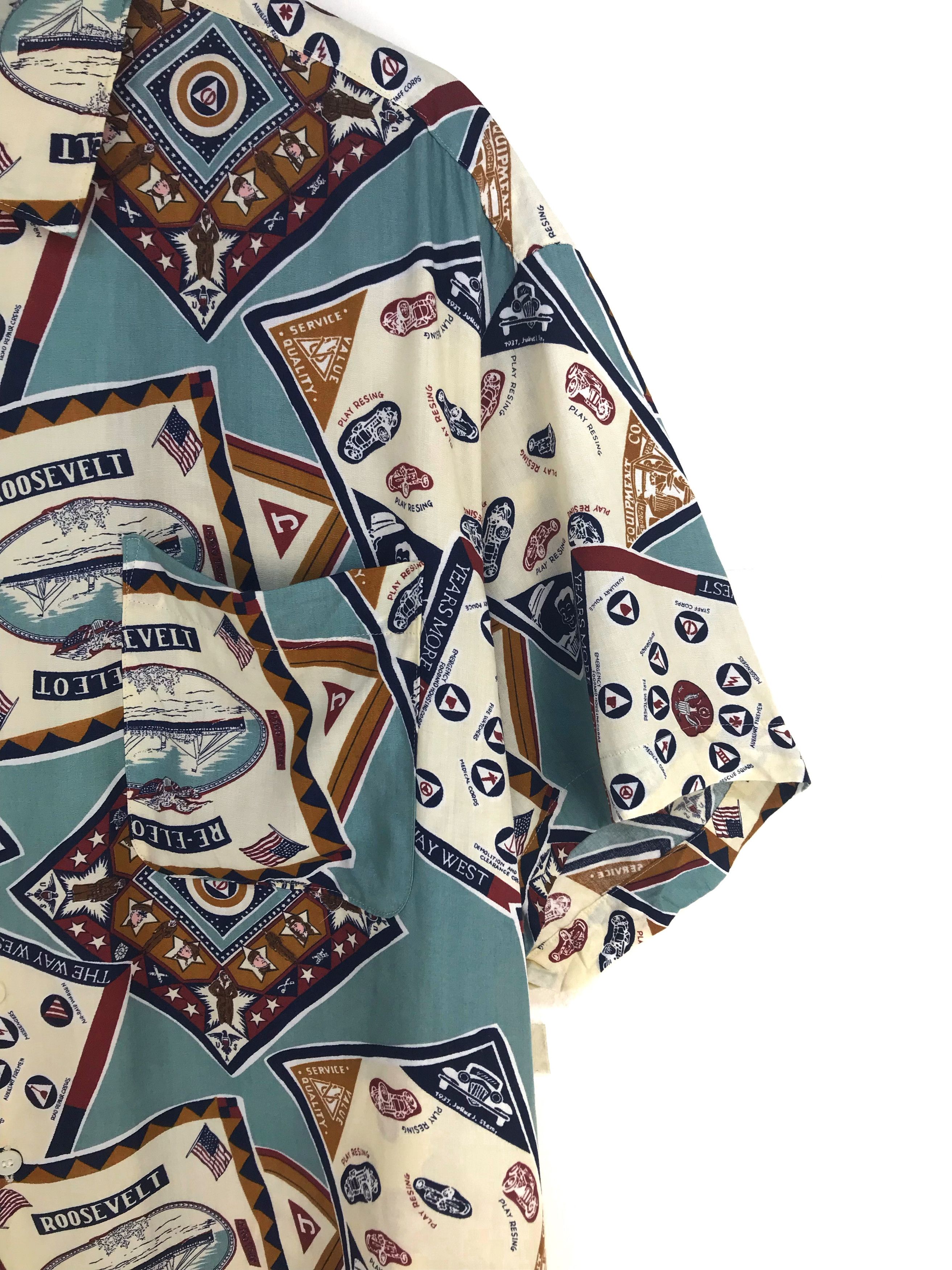 Japanese Brand Japanese Hawaiian Blast Homme America Bandanas Shirt Size US L / EU 52-54 / 3 - 3 Thumbnail