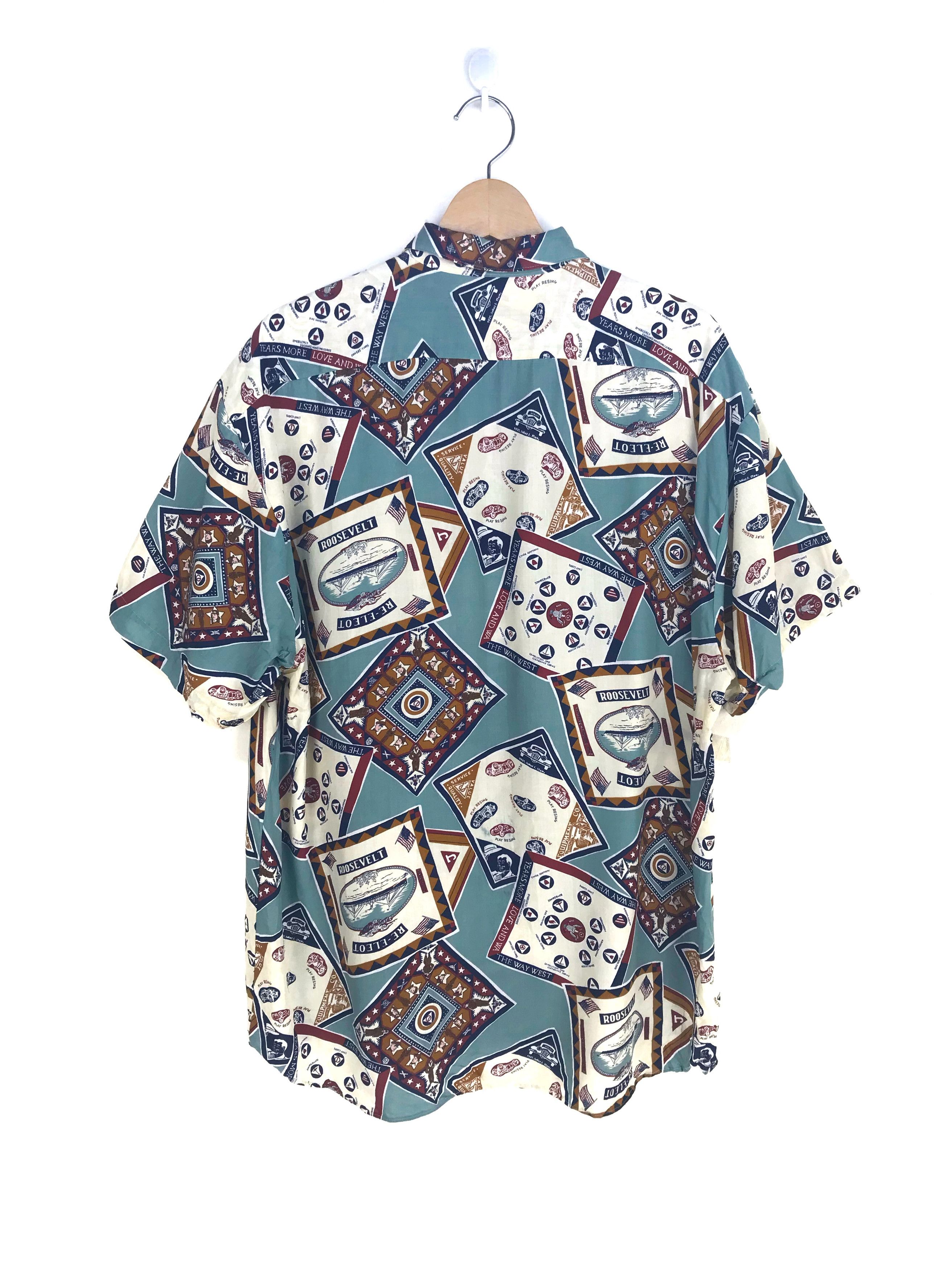 Japanese Brand Japanese Hawaiian Blast Homme America Bandanas Shirt Size US L / EU 52-54 / 3 - 7 Thumbnail