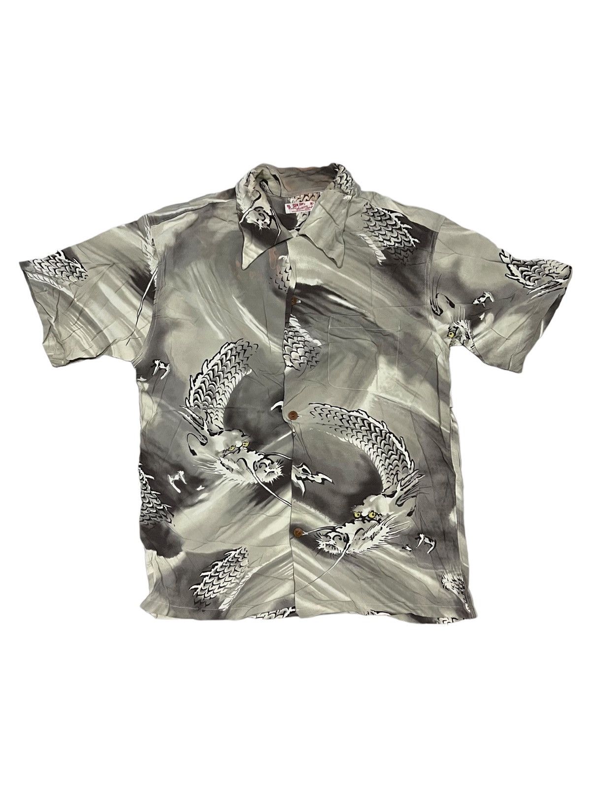VERY RARE VINTAGE SHIRT SUN SURF DRAGON JAPANESE TRADITIONAL