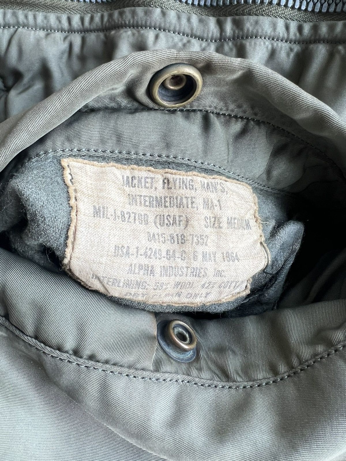 Alpha Industries VERY RARE VINTAGE JACKET FLIGHT BOMBER MA 1 ALPHA INDUSTRIES Size US M / EU 48-50 / 2 - 6 Thumbnail