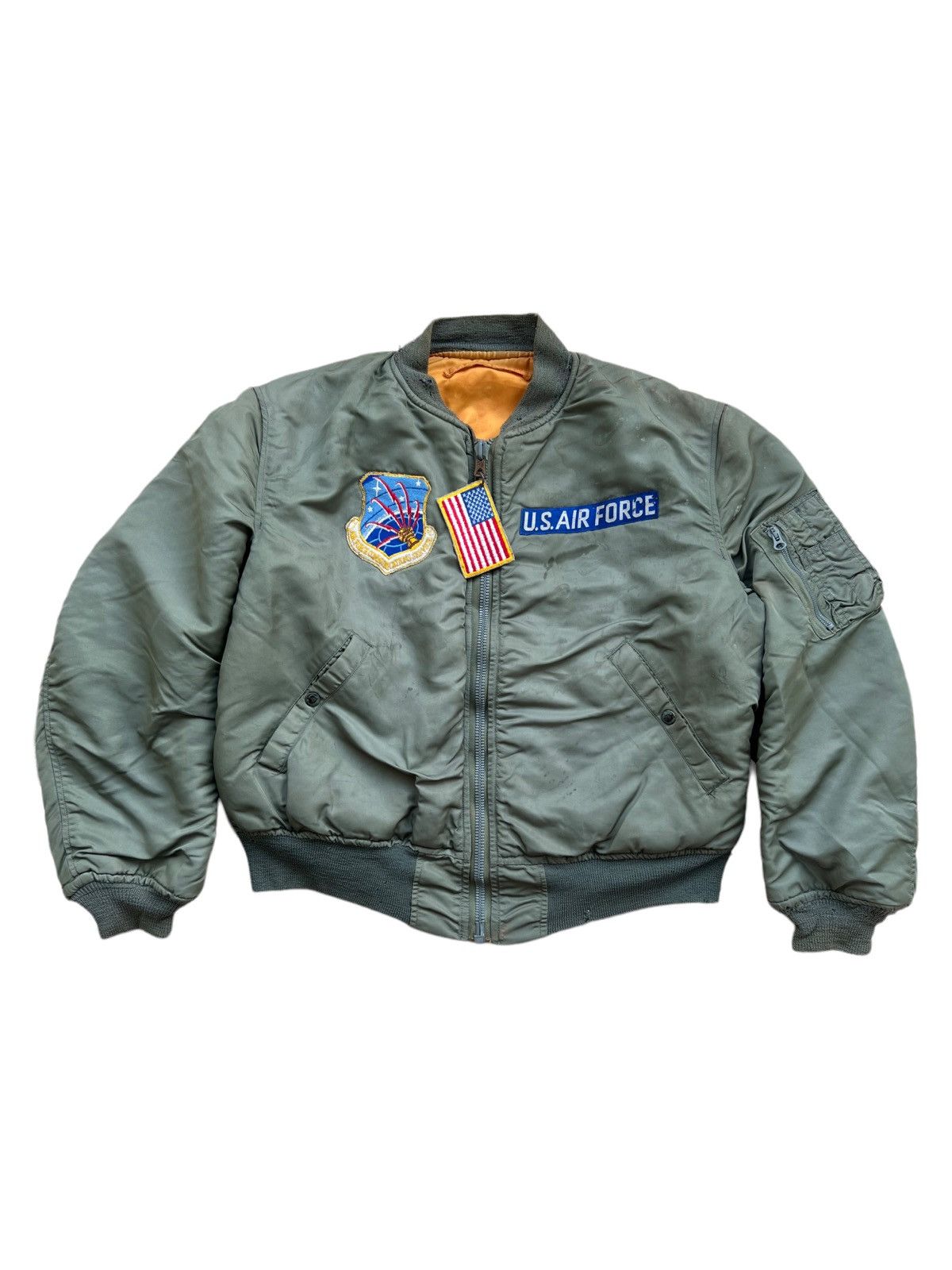 Alpha Industries VERY RARE VINTAGE JACKET FLIGHT BOMBER MA 1 ALPHA INDUSTRIES Size US M / EU 48-50 / 2 - 1 Thumbnail