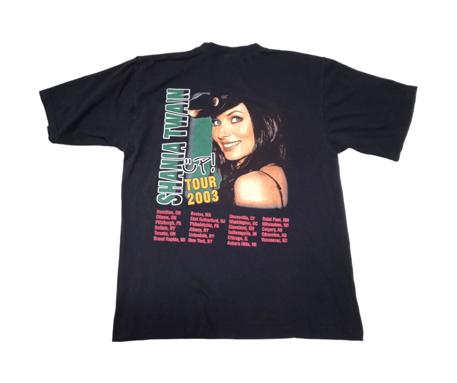 Vintage Vintage 00s Shania Twain 2003 Rap Tee T Shirt Size US M / EU 48-50 / 2 - 1 Thumbnail