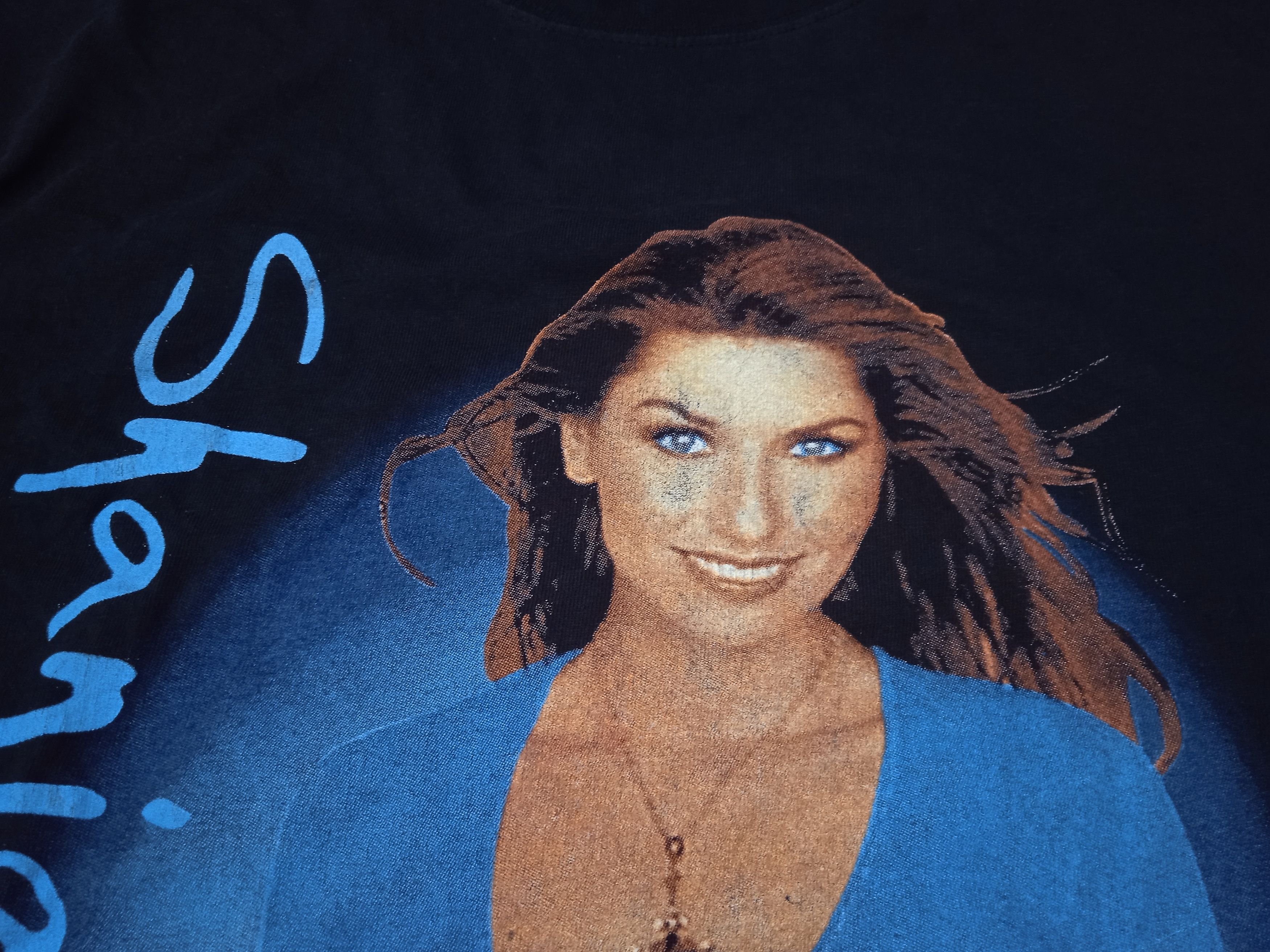 Vintage Vintage 00s Shania Twain 2003 Rap Tee T Shirt Size US M / EU 48-50 / 2 - 8 Thumbnail
