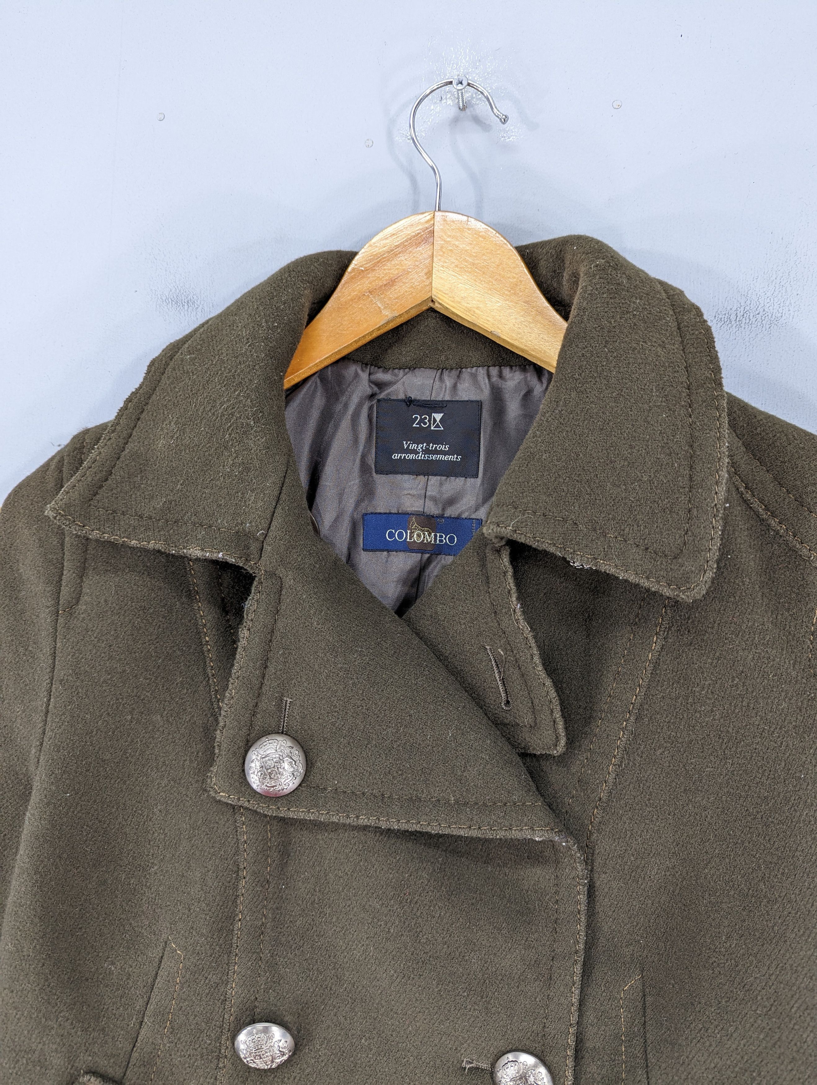 Colombo 🔥RARE🔥Colombo Double Breast Wool Coat Jacket Size S / US 4 / IT 40 - 4 Thumbnail