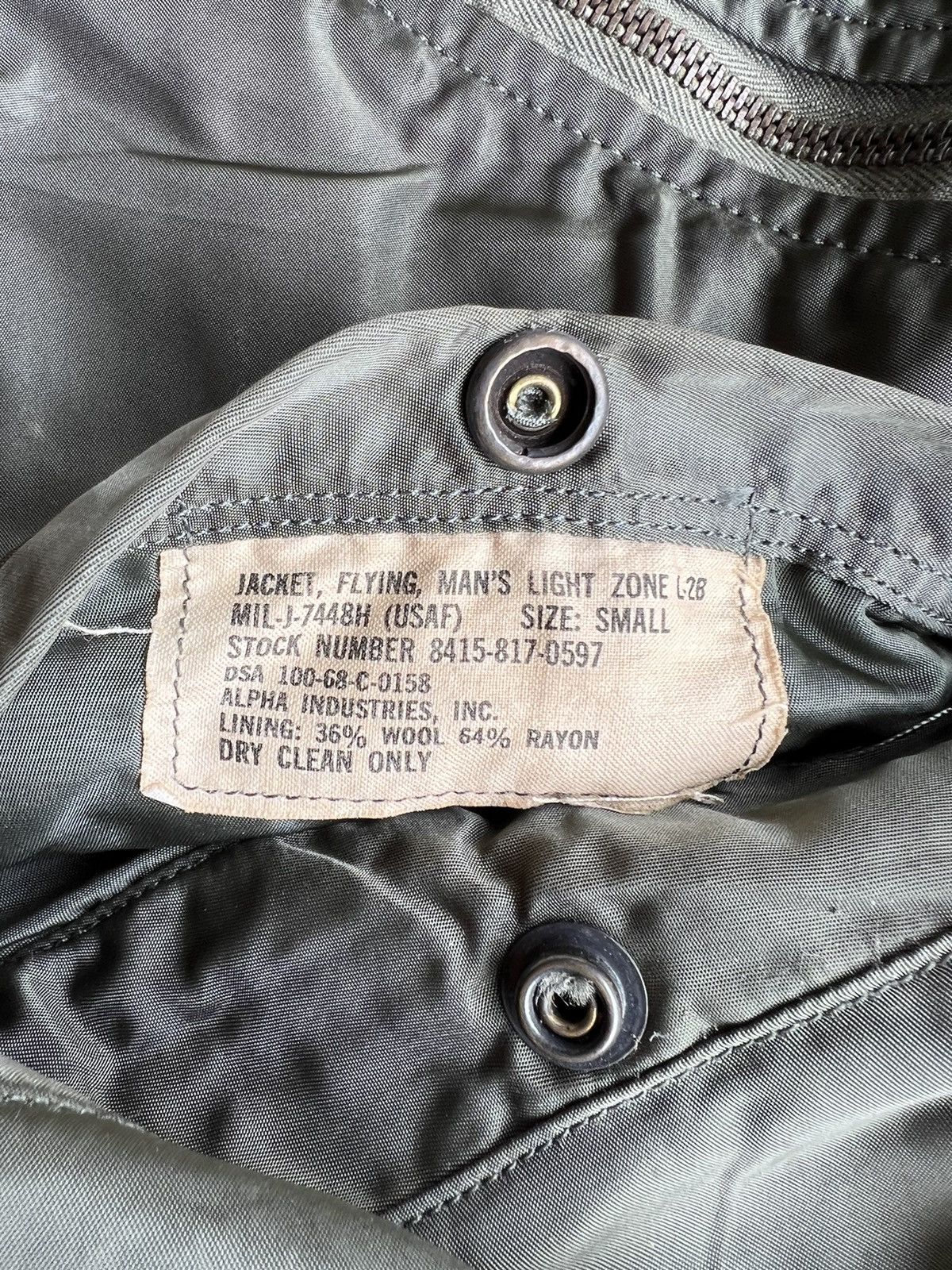 Alpha Industries VERY RARE VINTAGE JACKET FLIGHT BOMBER L2B ALPHA INDUSTRIES Size US S / EU 44-46 / 1 - 5 Thumbnail