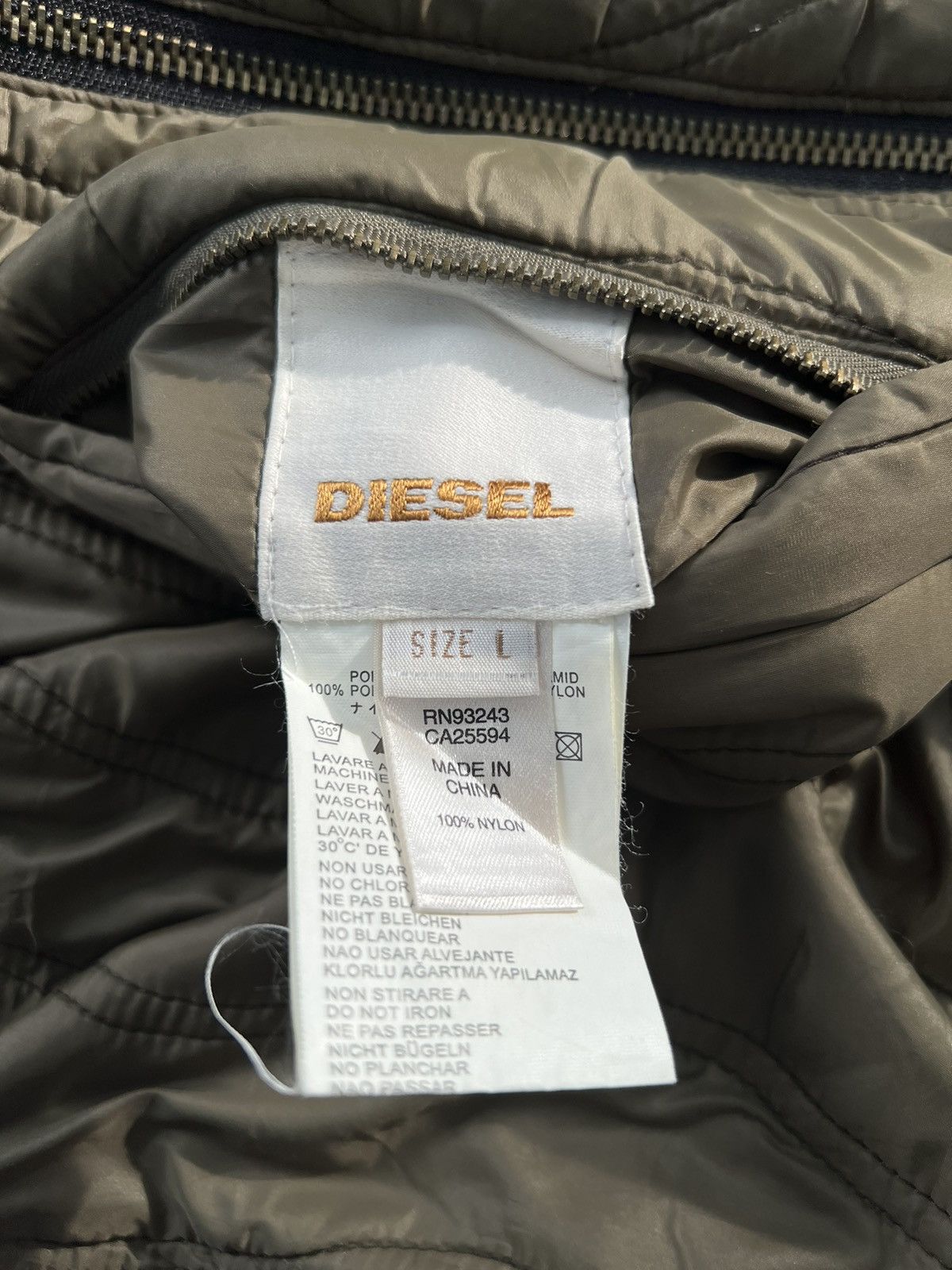 Diesel VERY RARE VINTAGE JACKET DIESEL RIDE HARD REVERSIBLE BOMBER Size US L / EU 52-54 / 3 - 5 Thumbnail