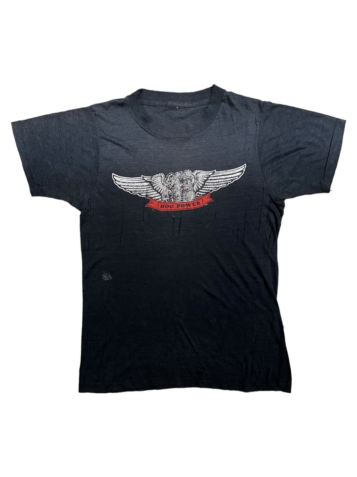 Harley Davidson VERY RARE VINTAGE T SHIRTS HARLEY DAVIDSON HOG POWER PIG 70s Size US S / EU 44-46 / 1 - 1 Thumbnail
