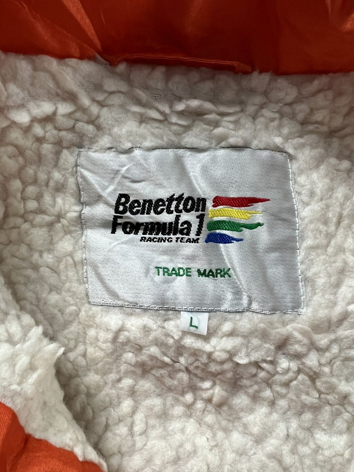 Benetton VERY RARE VINTAGE JACKET COAT BENETTON FORMULA 1 RACING TEAM Size US L / EU 52-54 / 3 - 5 Thumbnail