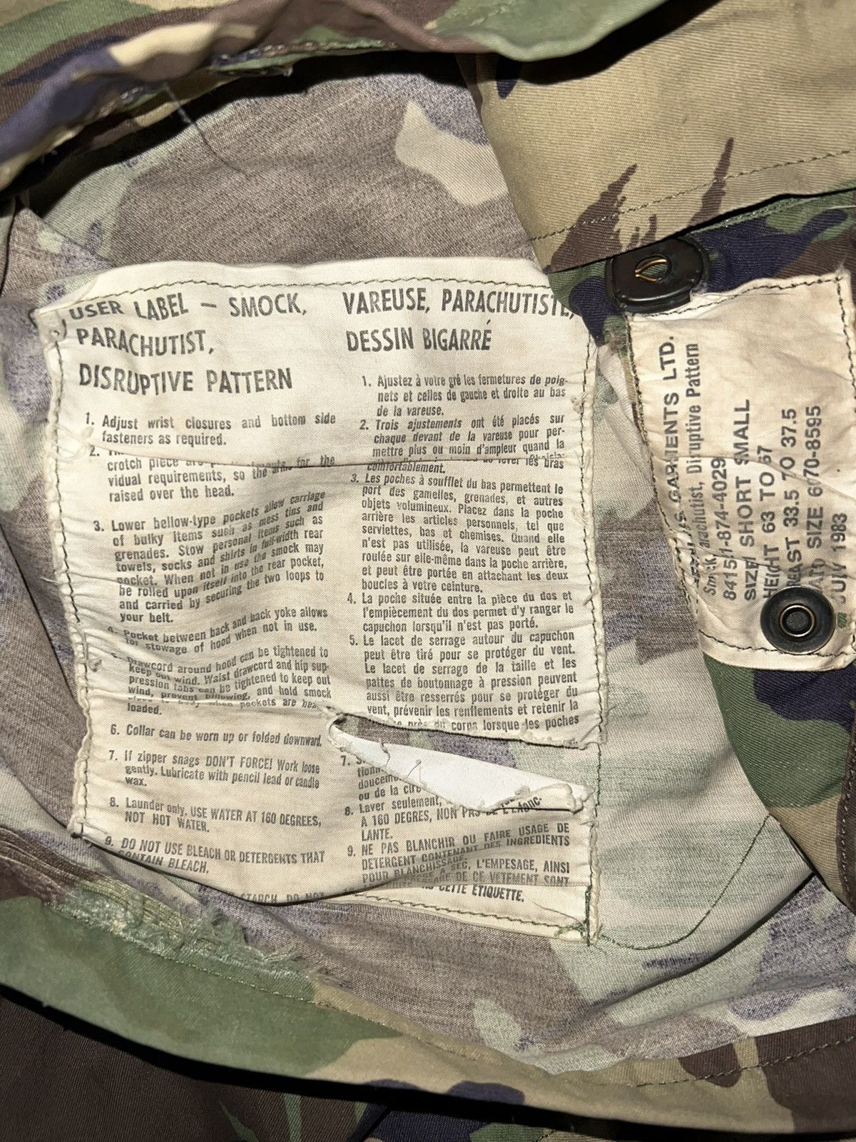 Vintage VERY RARE VINTAGE JACKET CANADA ARMY PARATROOPER AIRBORNE Size US S / EU 44-46 / 1 - 3 Thumbnail