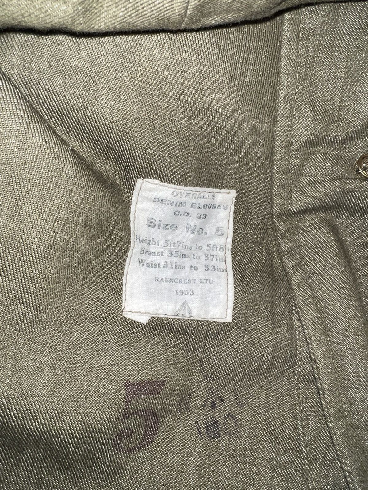 Vintage VERY RARE VINTAGE JACKET FIELD IKE BATTLE DRESS DENIM Size US M / EU 48-50 / 2 - 3 Thumbnail