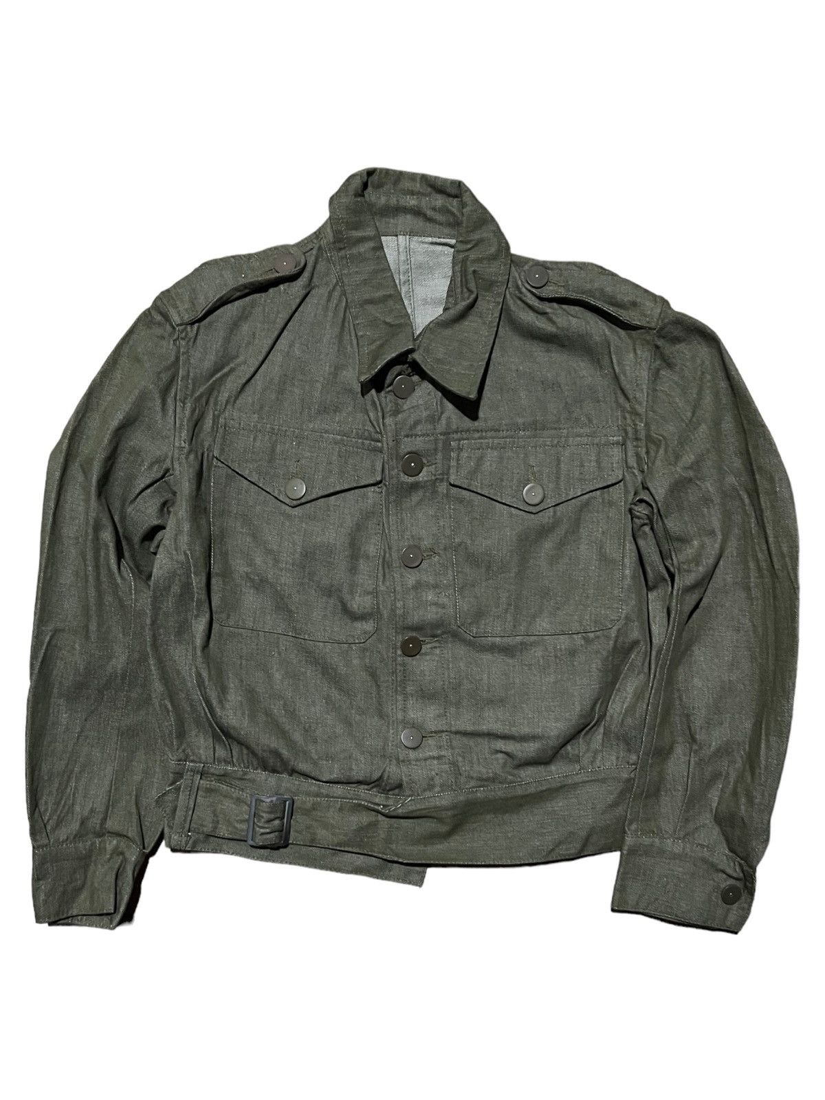 Vintage VERY RARE VINTAGE JACKET FIELD IKE BATTLE DRESS DENIM Size US M / EU 48-50 / 2 - 1 Thumbnail
