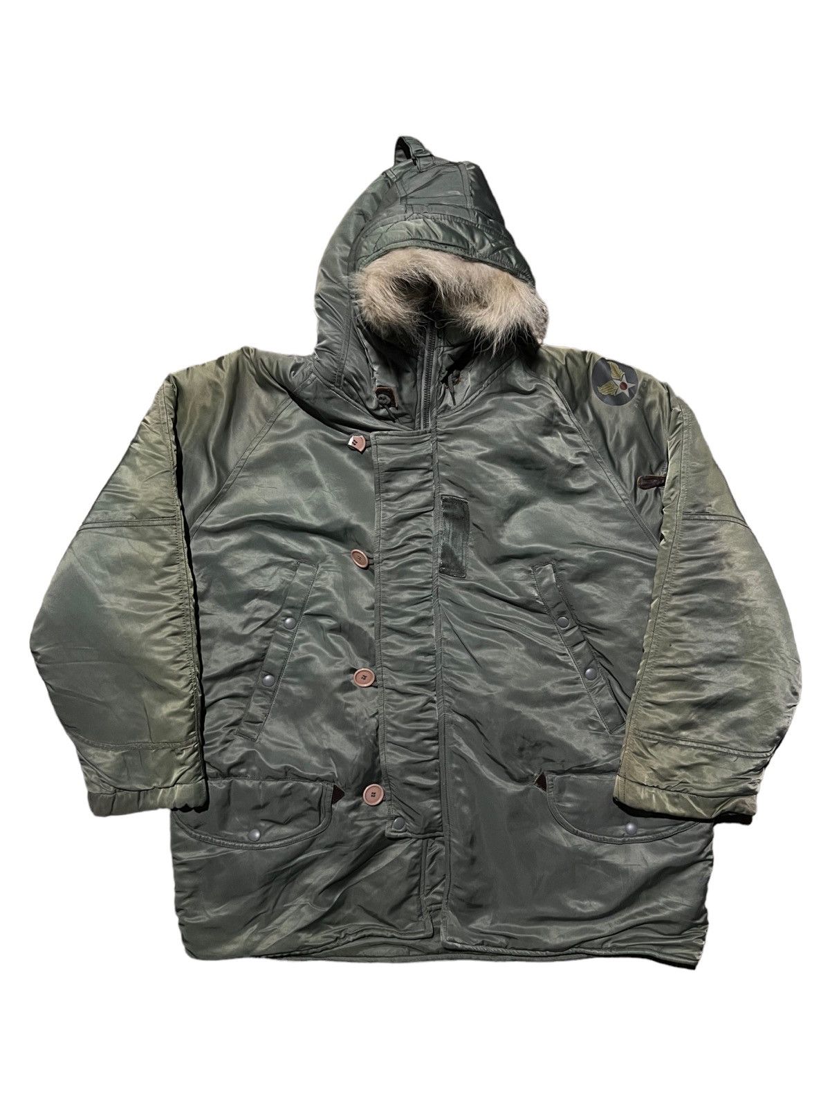 Vintage VERY RARE VINTAGE JACKET PARKA N3B USAF AIR FORCE KOREAN WAR Size US L / EU 52-54 / 3 - 1 Thumbnail
