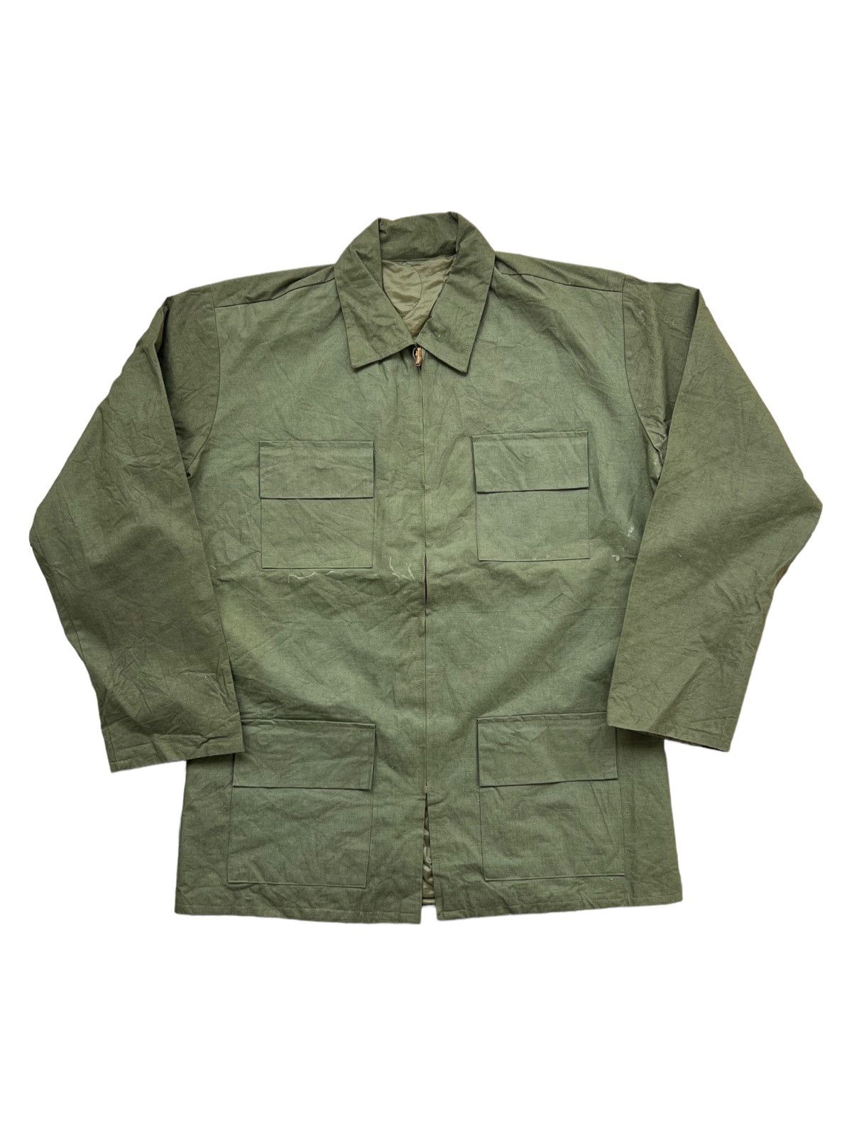 VERY RARE VINTAGE JACKET LINER QUILTED TENT CANVAS VIETNAM