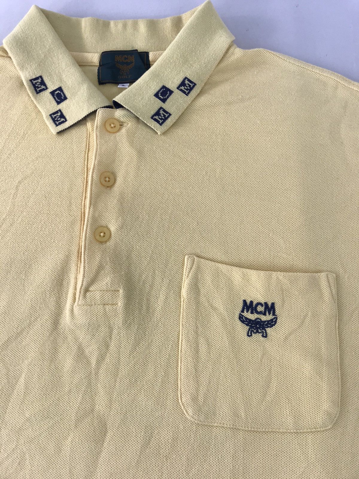 MCM MCM Golf Luxury Polo Tee Classic Embroidery Logo Size US L / EU 52-54 / 3 - 2 Thumbnail