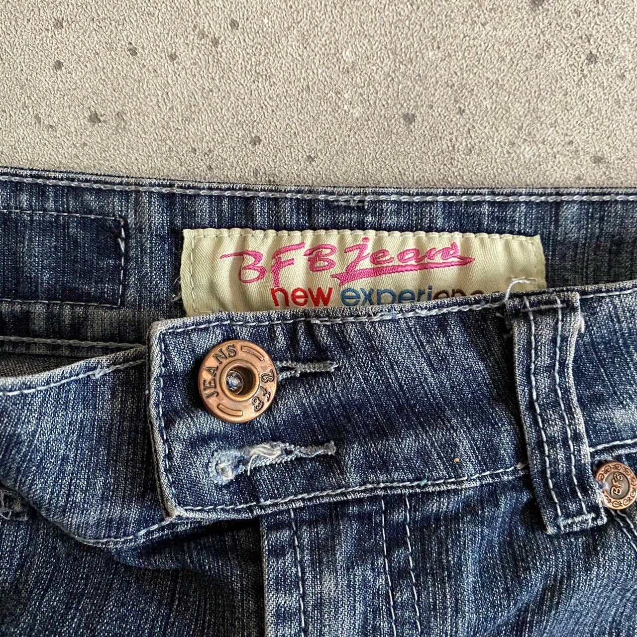 Japanese Brand × Vintage Y2K Super Sexy Vintage Washed Denim Mini Skirt Size 29" - 7 Thumbnail