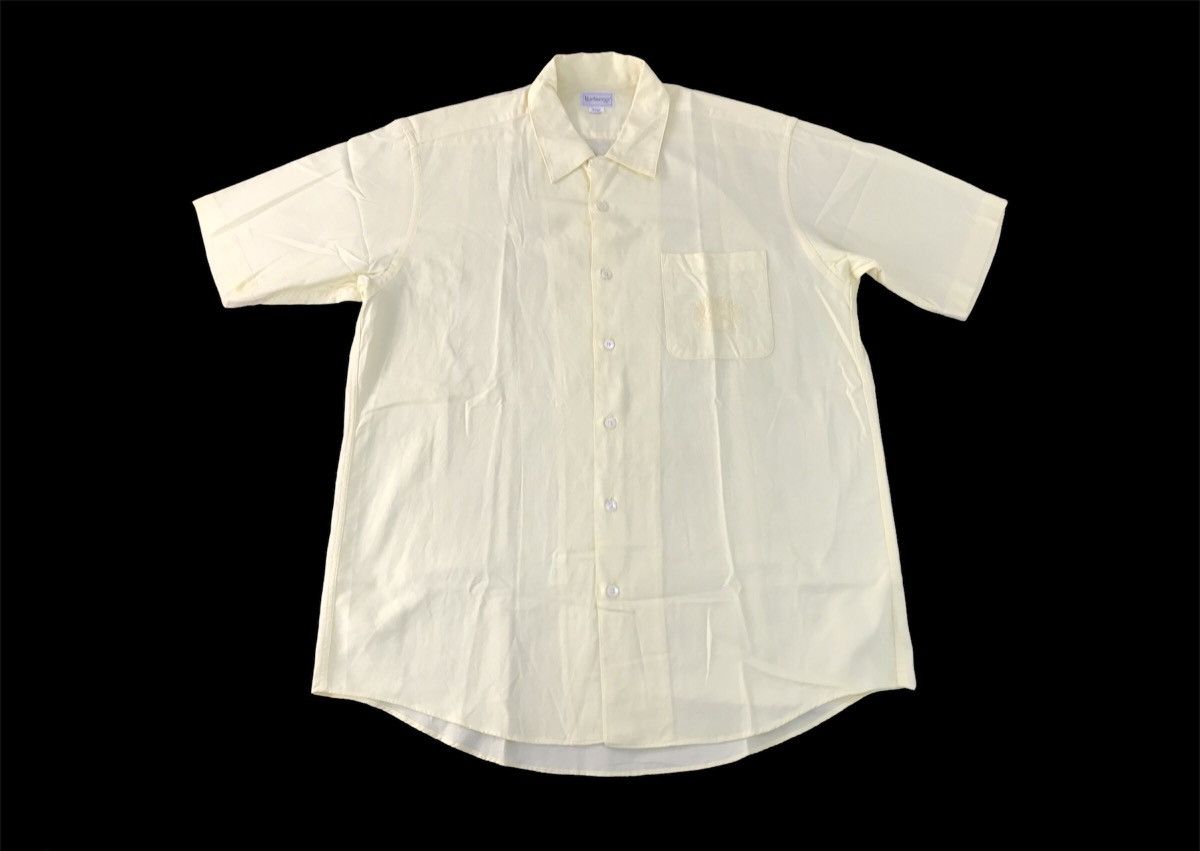 Burberry Vintage Burberrys Single Pockets Cotton Button Up Shirt Size US XL / EU 56 / 4 - 1 Thumbnail