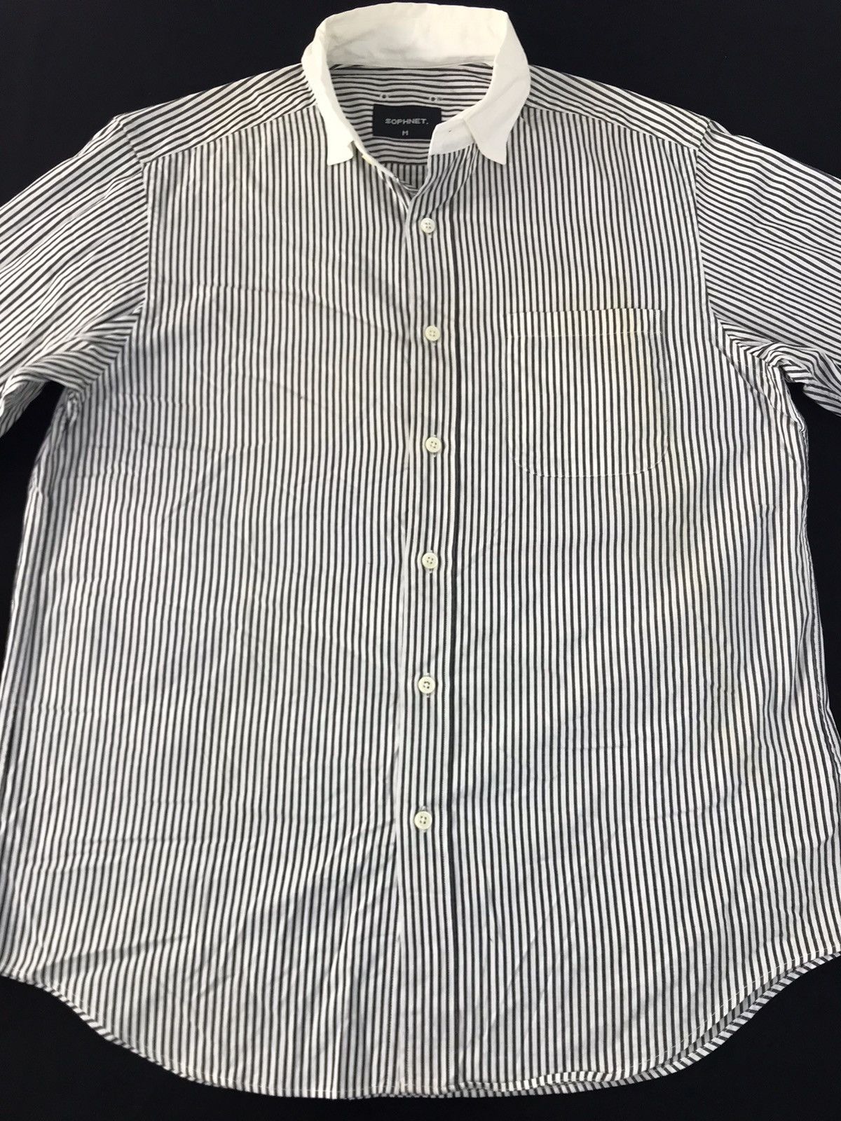 Sophnet. Sophnet Shirt Double Pocket Striped inspired Designer Size US M / EU 48-50 / 2 - 3 Thumbnail