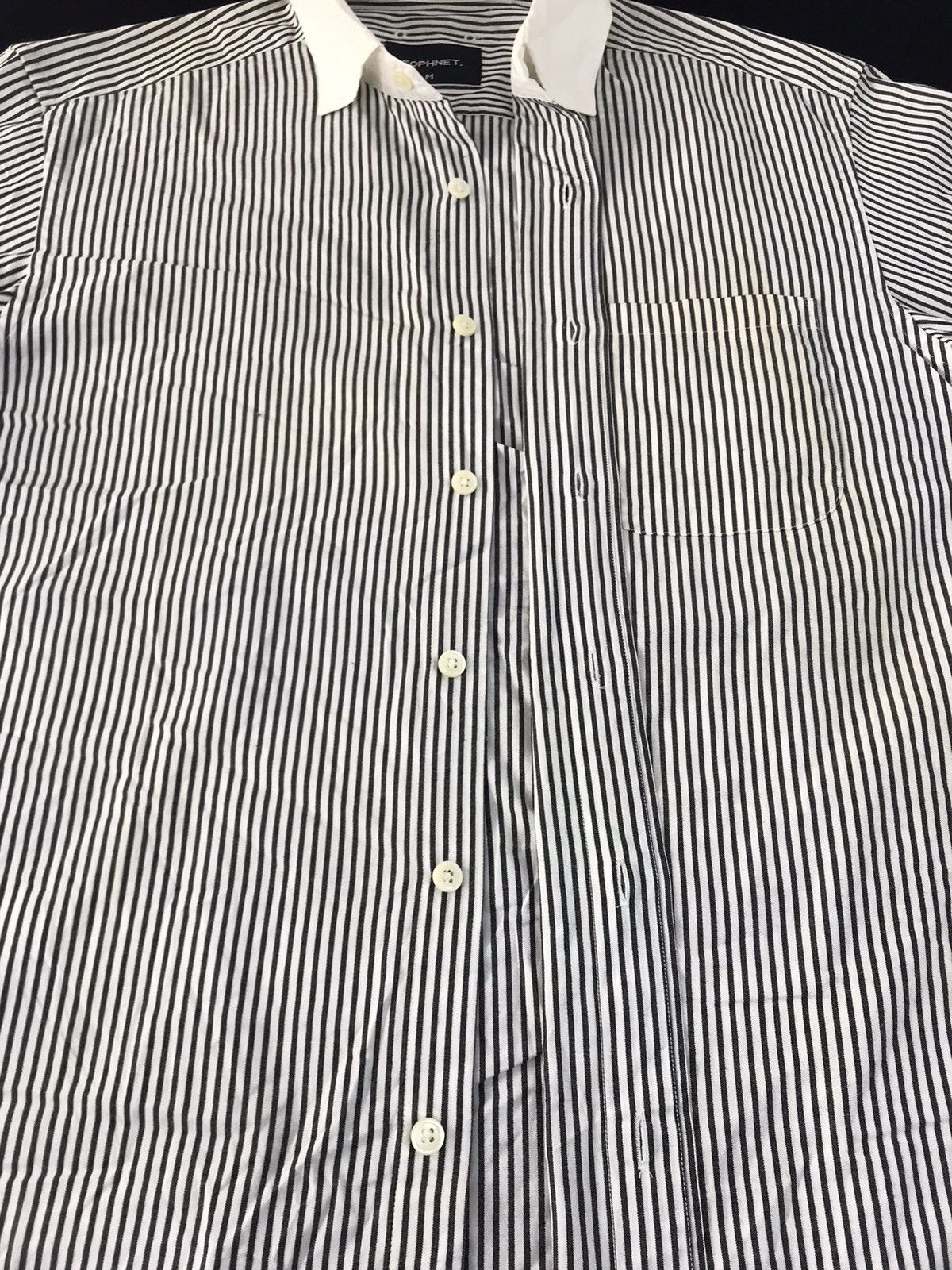 Sophnet. Sophnet Shirt Double Pocket Striped inspired Designer Size US M / EU 48-50 / 2 - 4 Thumbnail
