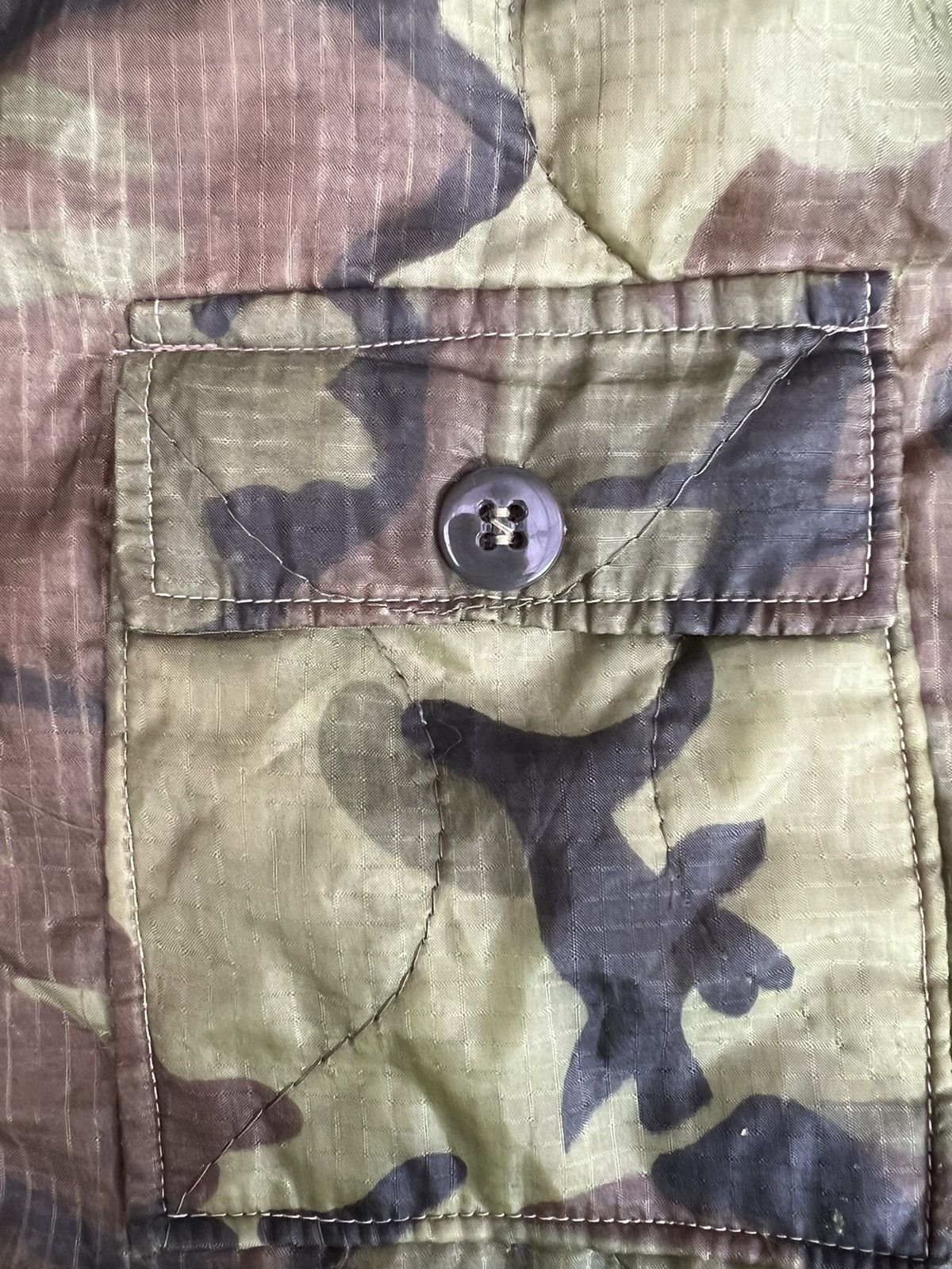 Other VERY RARE VINTAGE JACKET PONCHO ERDL QUILTED VIETNAM WAR Size US L / EU 52-54 / 3 - 3 Thumbnail