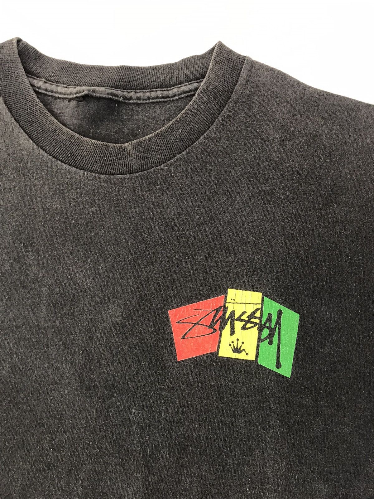 Stussy × Vintage Stussy Rastafari Big Logo Tee Unisex Wear Pop Art Size US S / EU 44-46 / 1 - 4 Thumbnail
