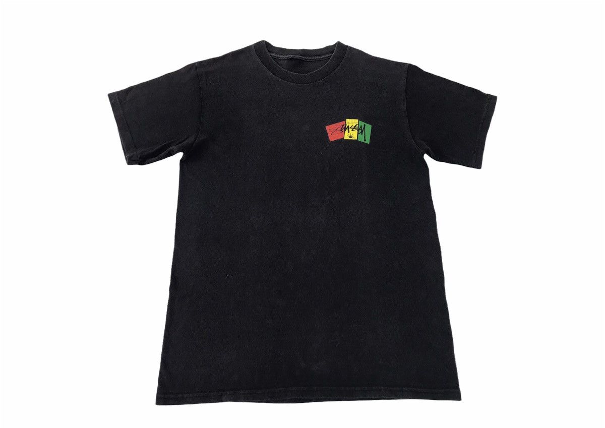 Stussy × Vintage Stussy Rastafari Big Logo Tee Unisex Wear Pop Art Size US S / EU 44-46 / 1 - 2 Thumbnail