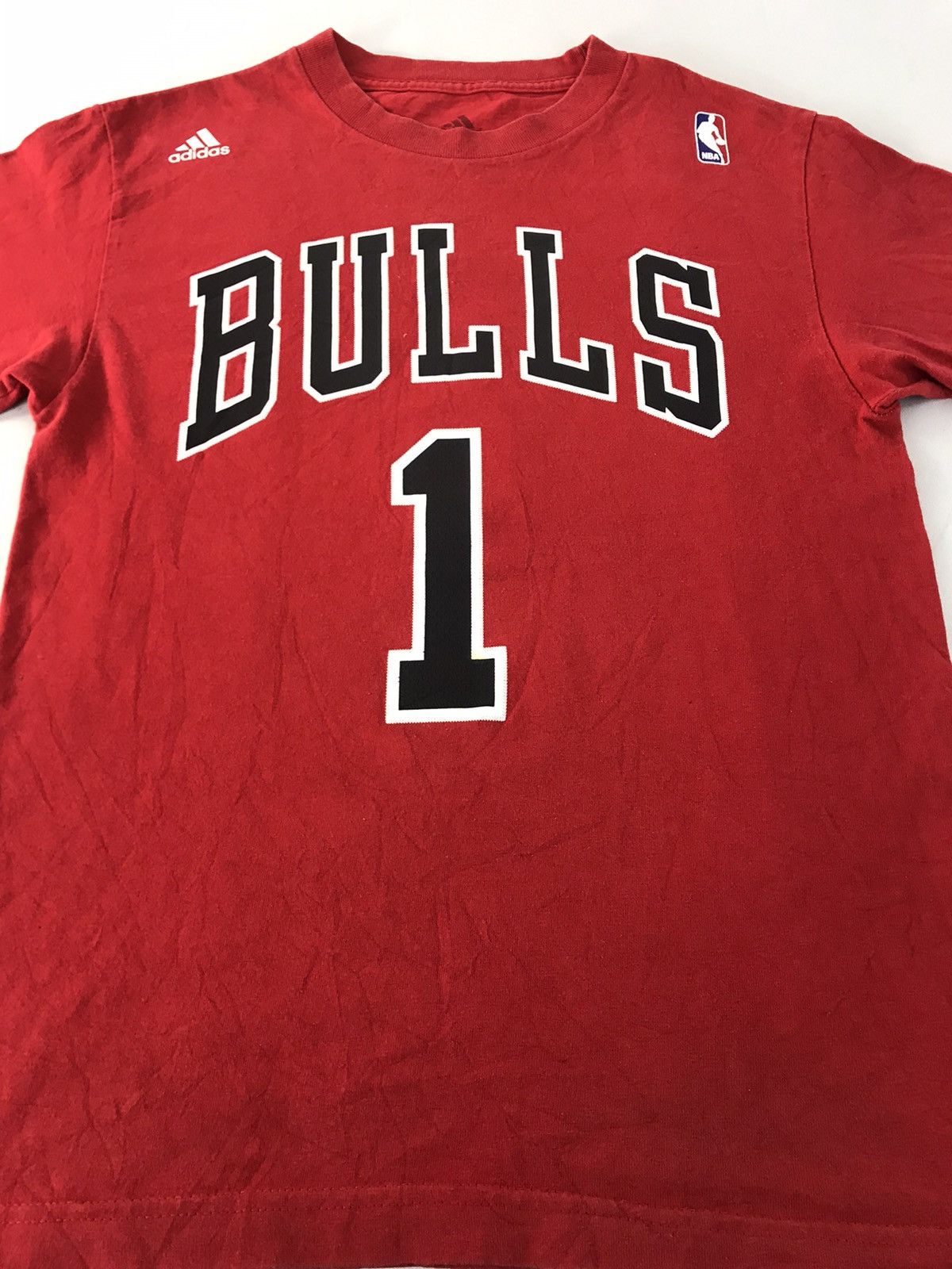 Adidas × NBA Adidas Chicago Bulls #1 Basketball Sportswear Big Logo Size US S / EU 44-46 / 1 - 4 Thumbnail