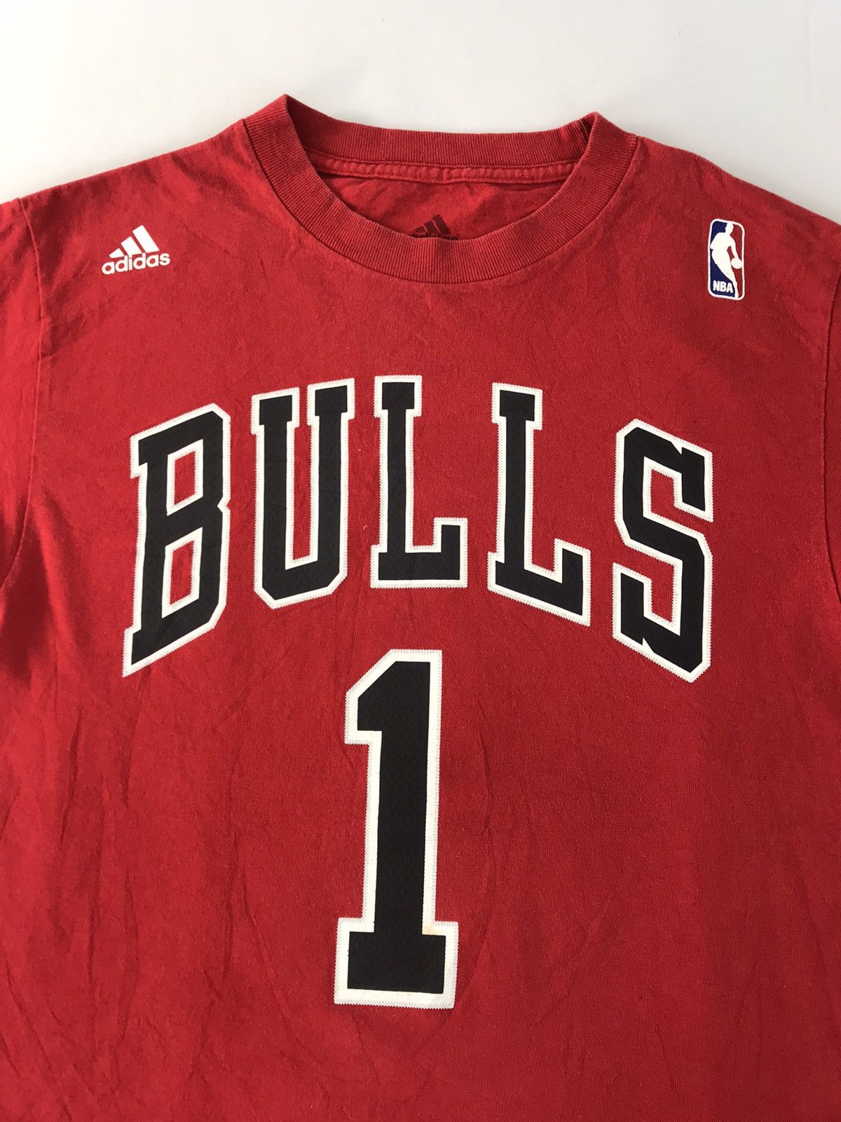 Adidas × NBA Adidas Chicago Bulls #1 Basketball Sportswear Big Logo Size US S / EU 44-46 / 1 - 3 Thumbnail